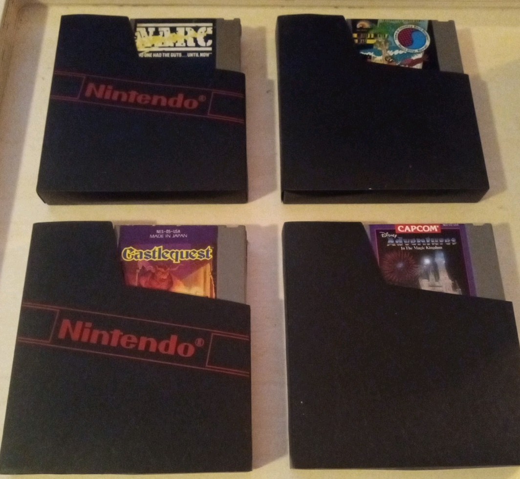 NES Lot of 4 Games. Narc-Castle Quest-T & C Surf-Disney Adventures-W/ Sleeves