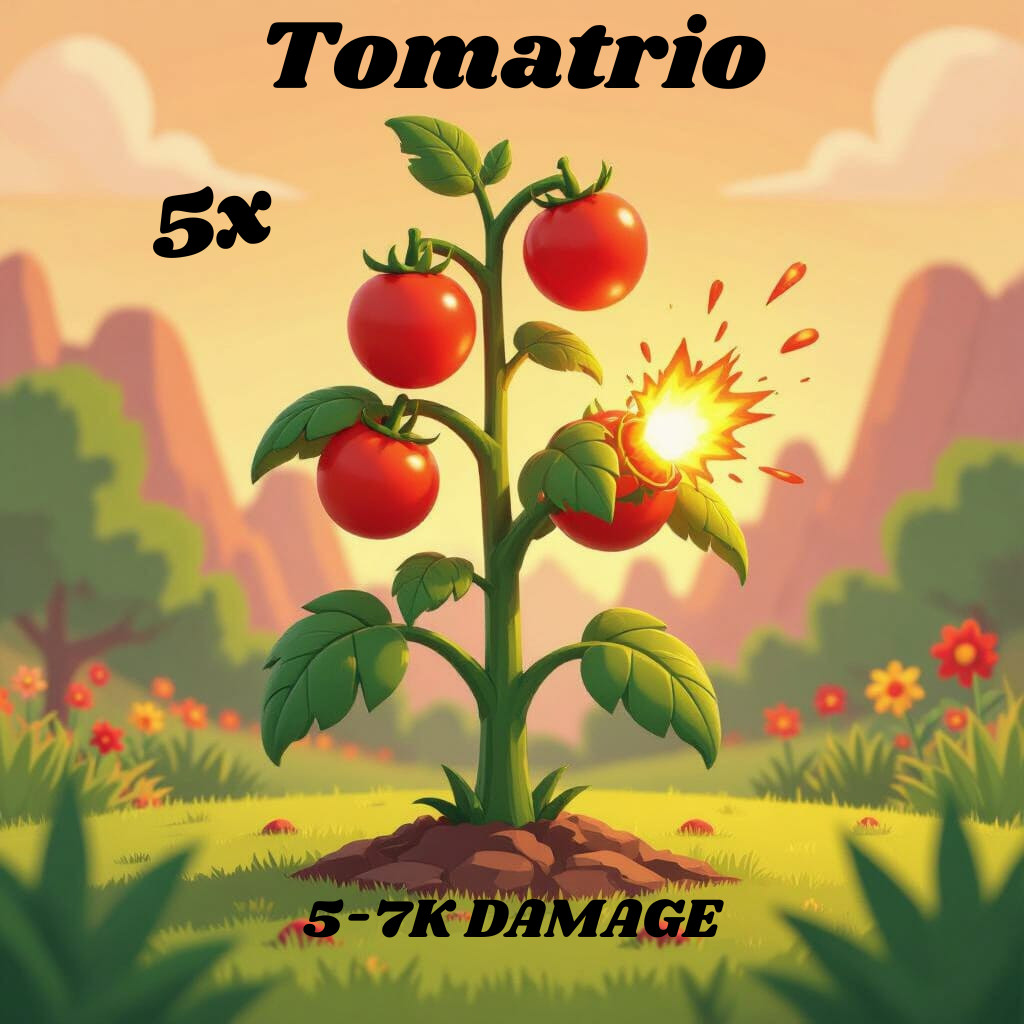 PLANTS VS BRAINROT TOMATRIO 5K DMGS 5-PACK 5-MINUTE DELIVERY