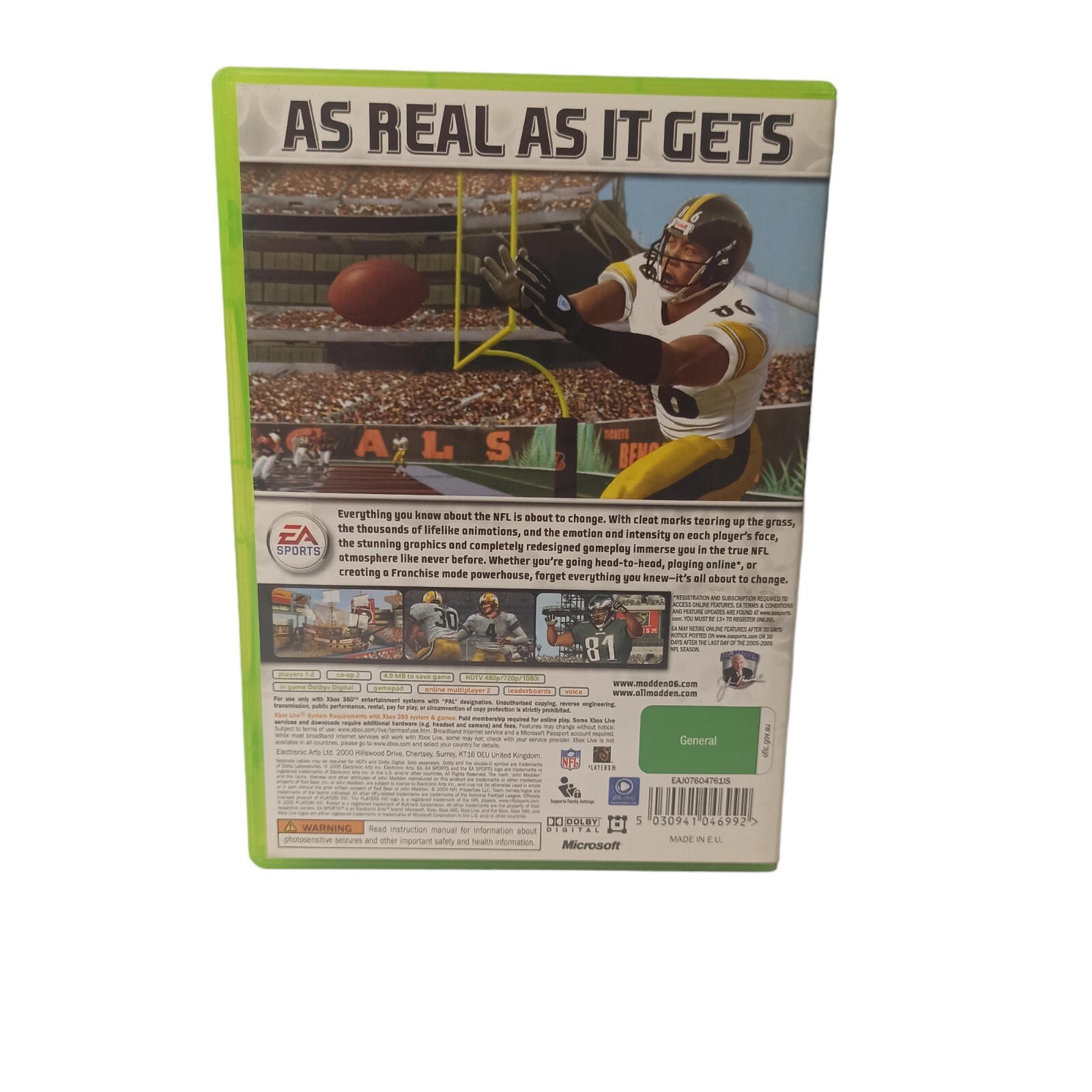 Xbox 360 Microsoft Madden NFL 06 Video Game American Football Sports Gridiron