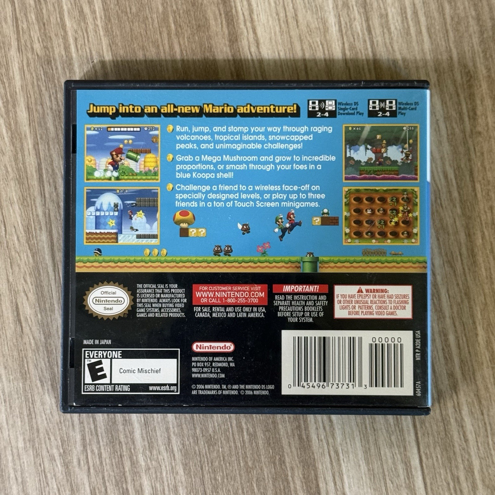New Super Mario Bros. (2006, Nintendo DS) Complete In Box Tested Working
