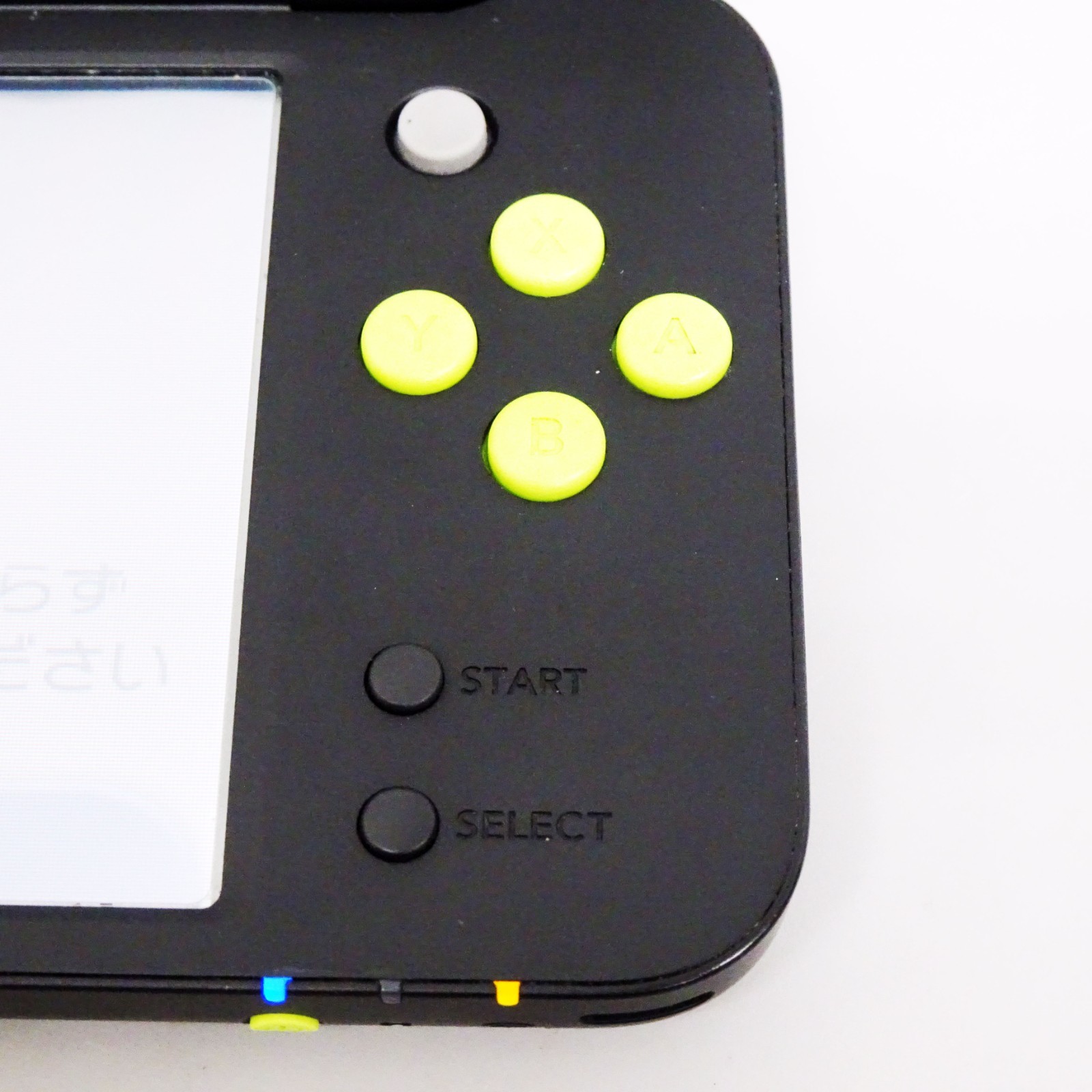 New Nintendo 2DS LL XL Black Lime Console Handheld System Japan Tested