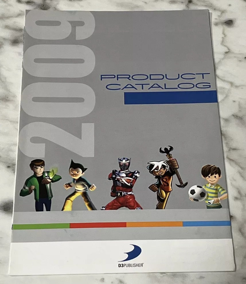 D3 Publisher 2009 Product Catalog Video Game Pamphlet Nintendo Wii PlayStation