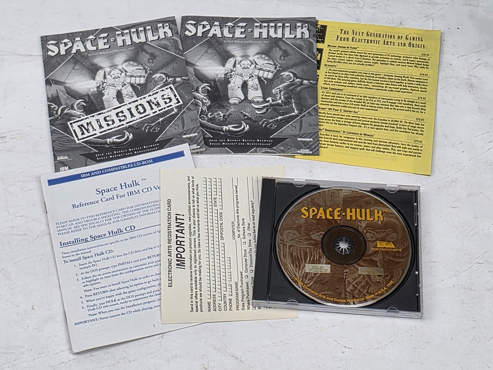 Space Hulk Warhammer 40k BIG BOX PC CD-Rom EA 1993