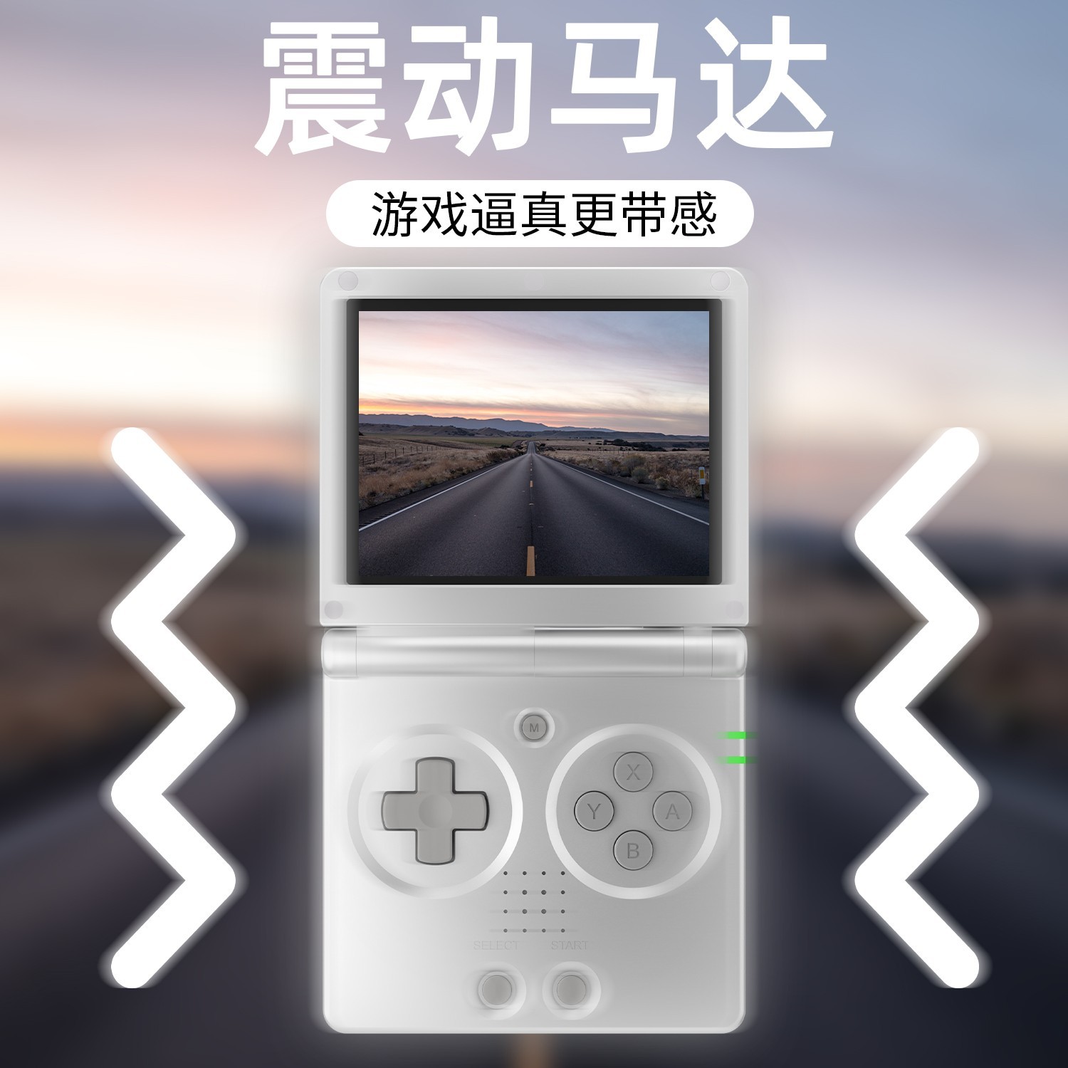 RG35XX SP Flip Anbernic Silver Linux Handheld Game Console