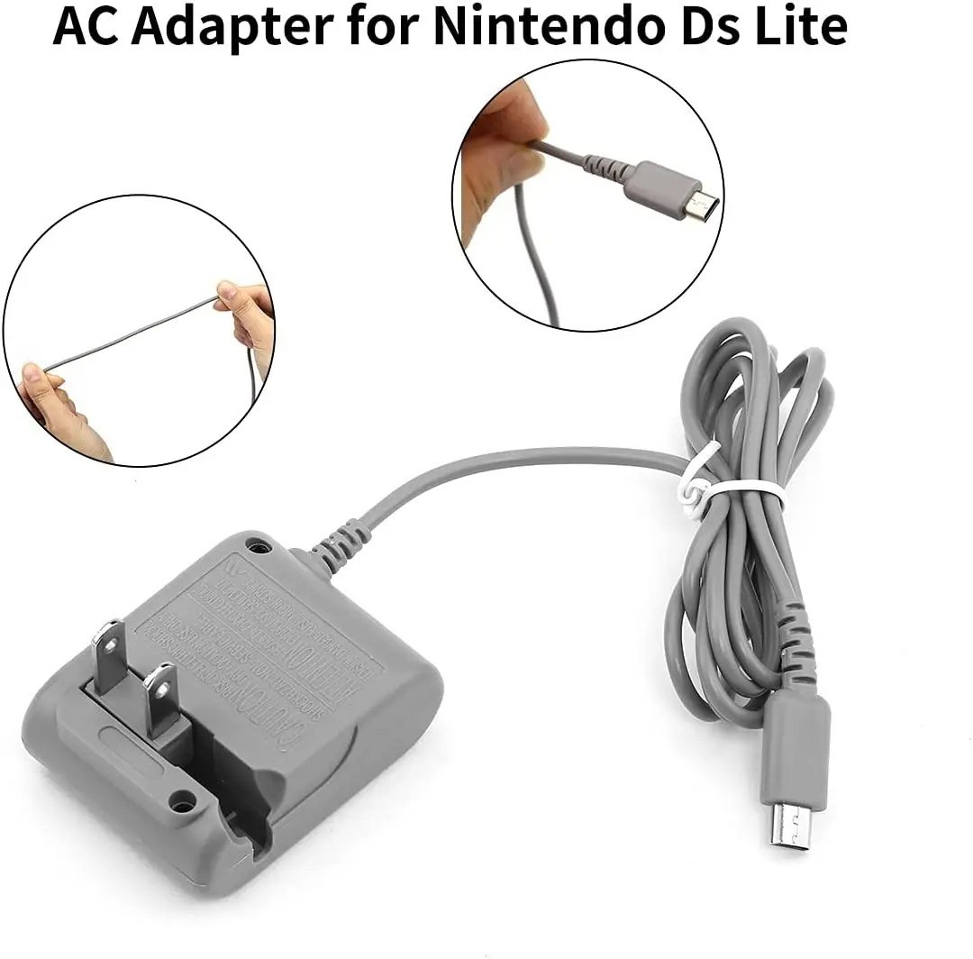 AC Adapter Home Wall Charger Cable Power Plug for Nintendo DSi/ 2DS/ 3DS/ DSi XL