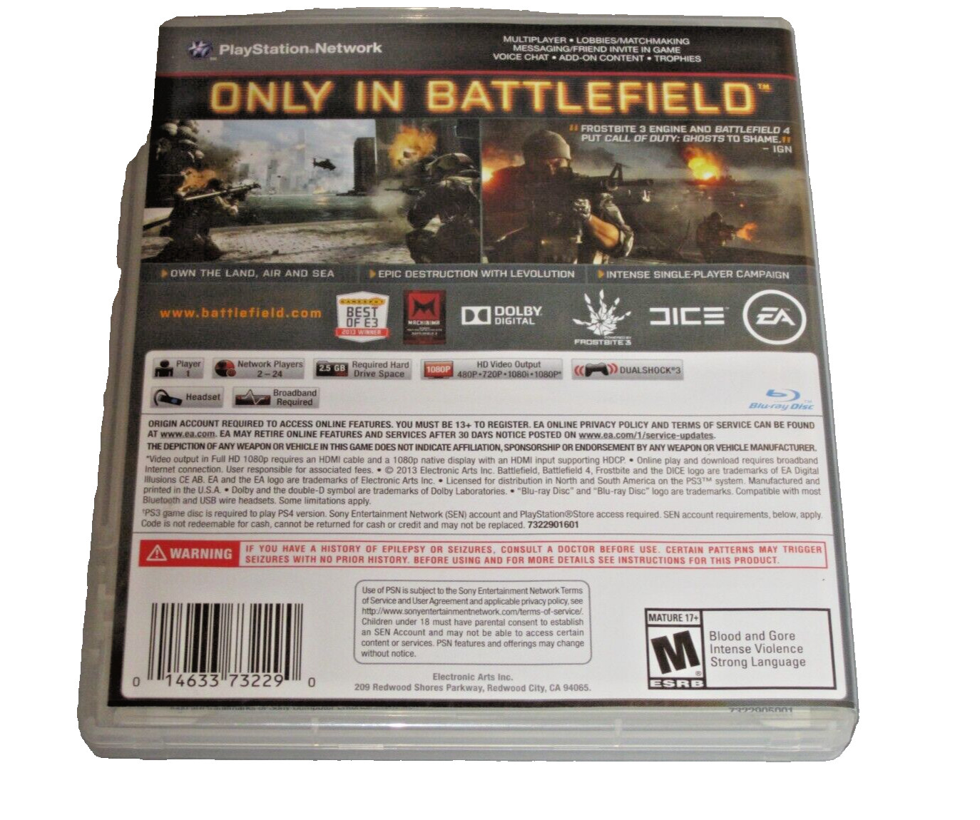 Battlefield 4 (Sony PlayStation 3, 2013)