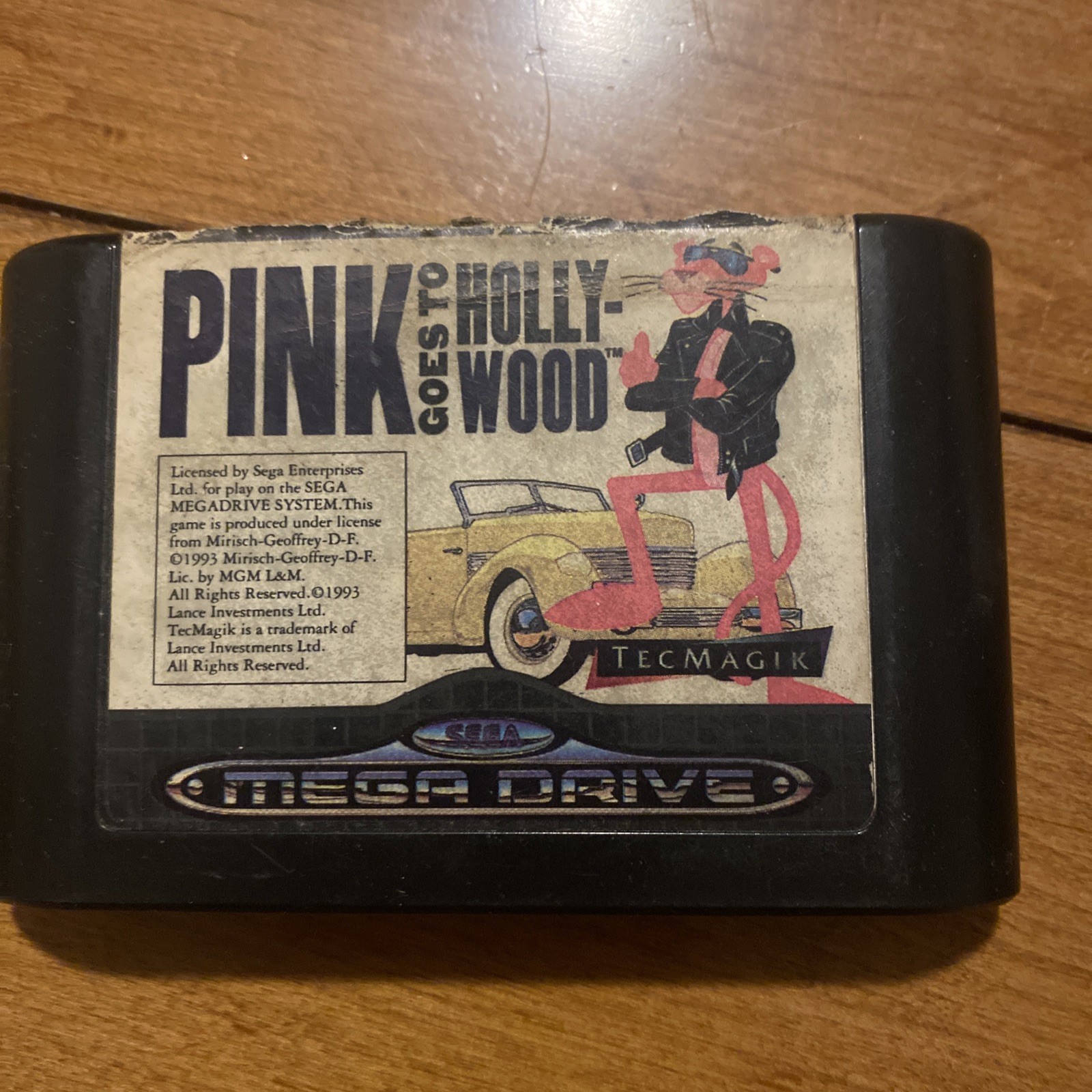 Pink Goes To Hollywood SEGA Genesis Cartridge Only