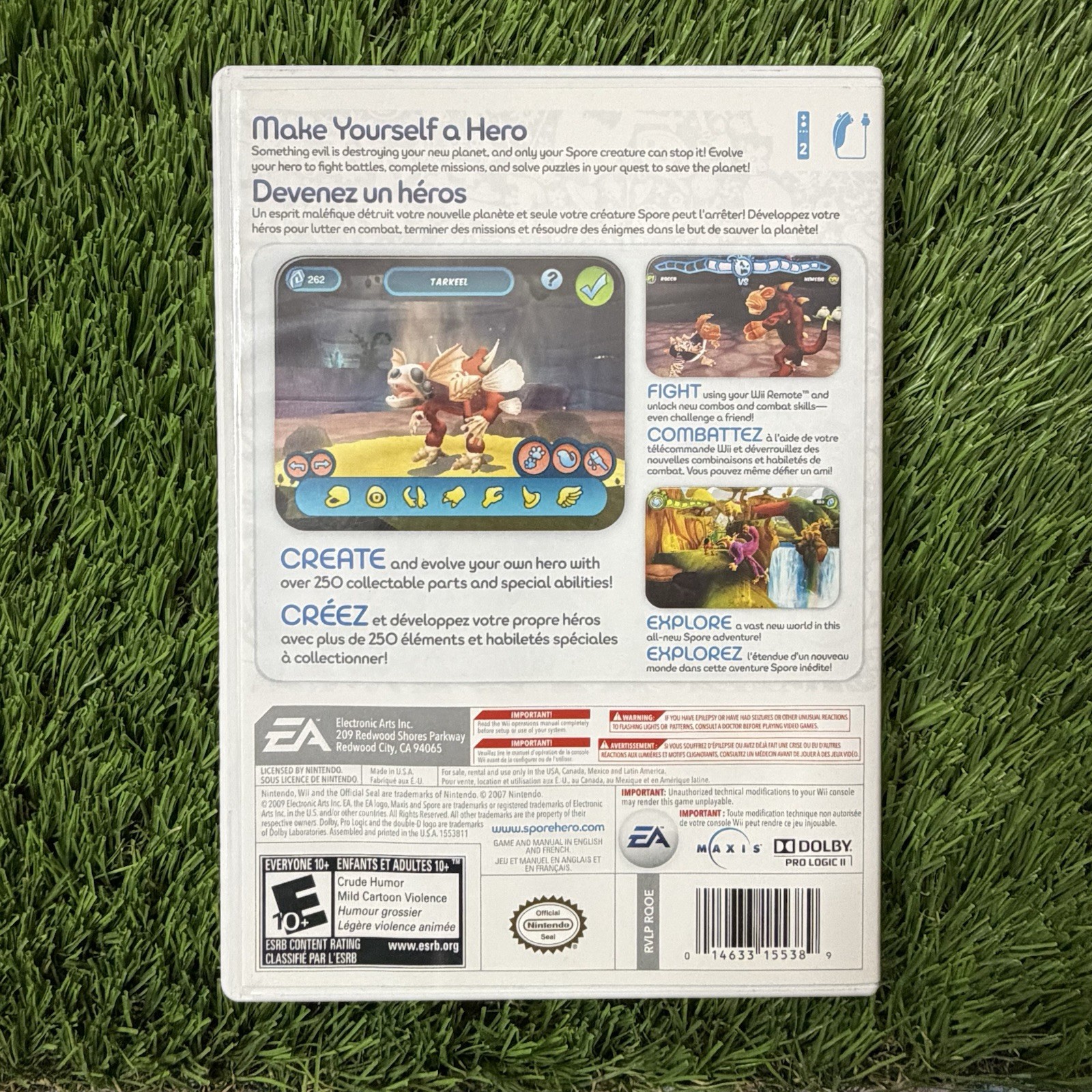 Spore Hero Nintendo Wii 2009 Action-Adventure Game
