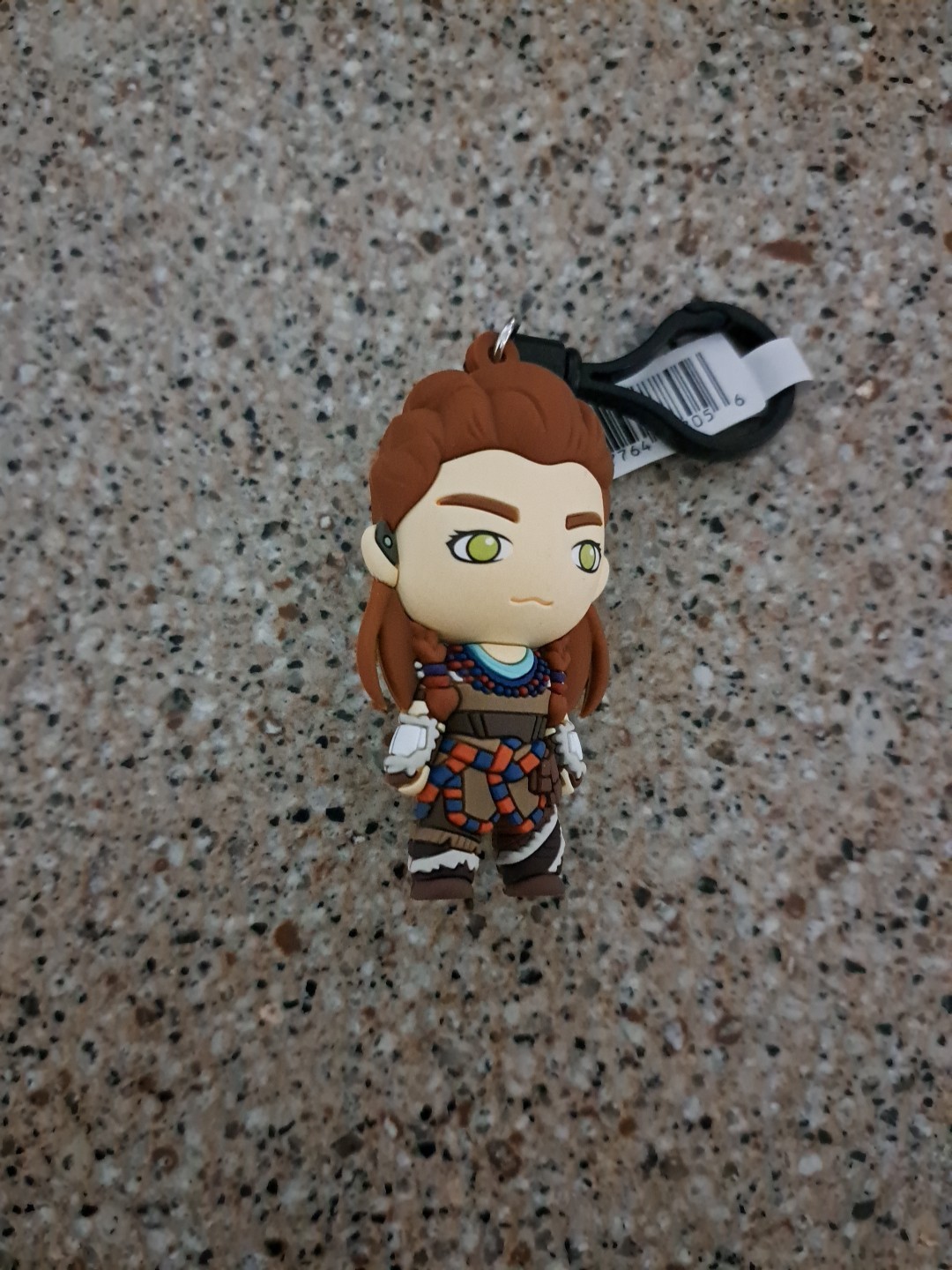 PlayStation Series 1 Aloy Horizon Zero Dawn Figural Keychain Clip Rubber, 5-inch