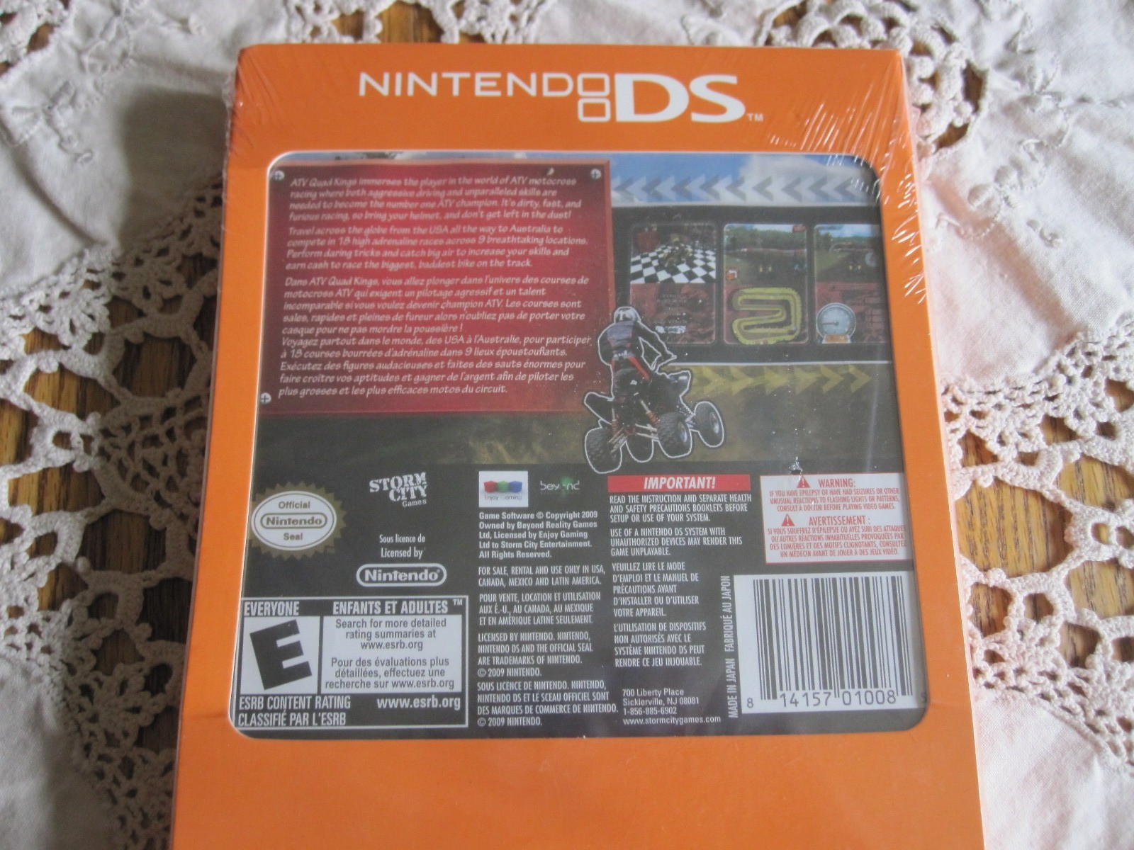 Nintendo DS ATV QUAD KINGS STORM CITY 2009 NEW SEALED