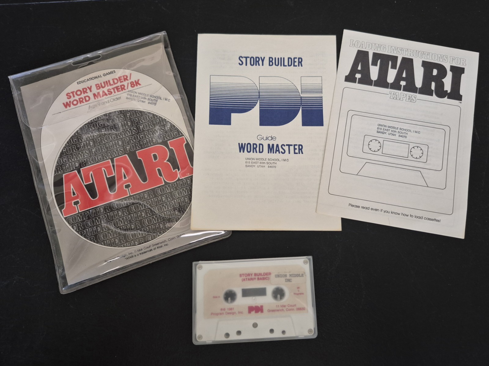 Vintage 1981 PDI Story Builder / Word Master for Atari