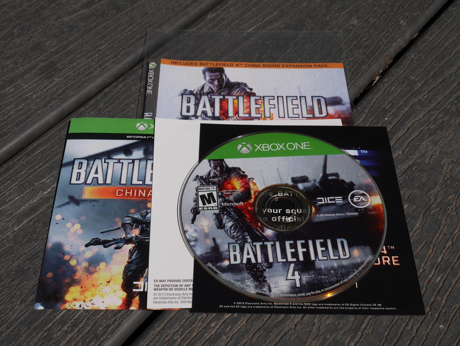 Battlefield 4 Xbox One Game Disc Manual and Art No Case Tested Working FPS