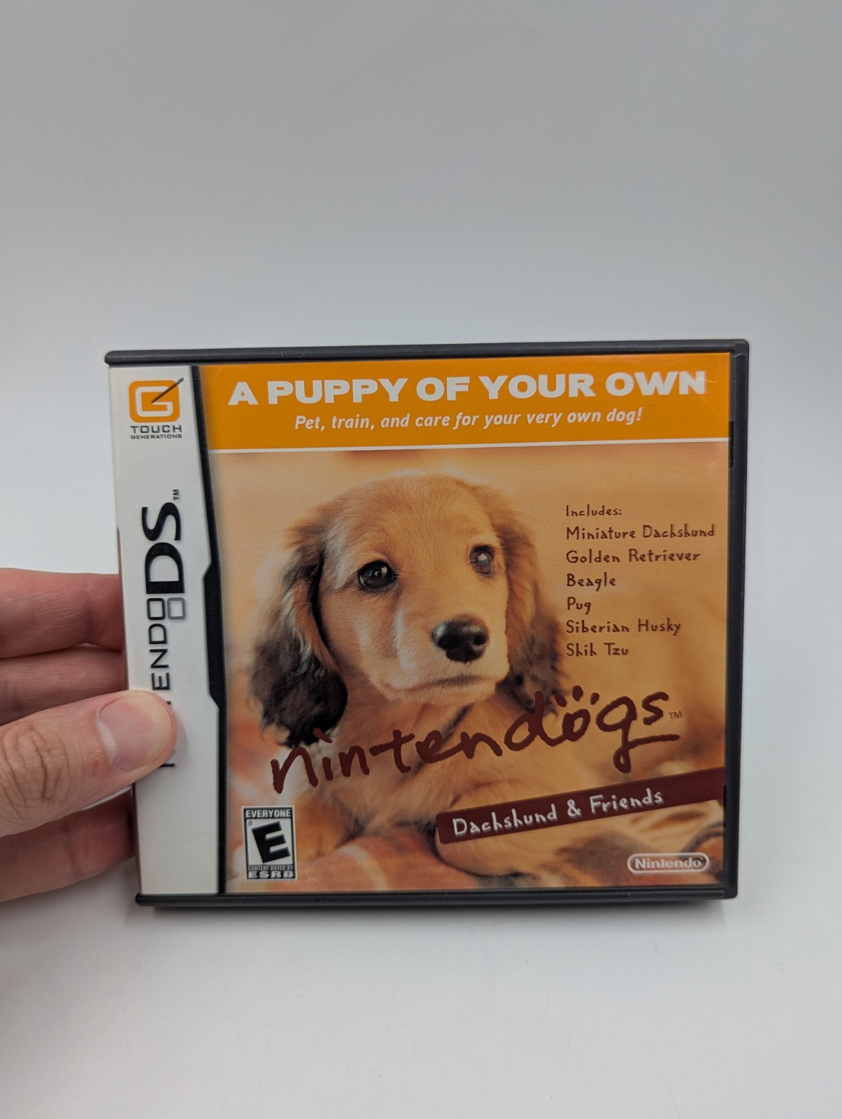 Nintendo DS Nintendogs Dachshund & Fris CIB Complete in Box