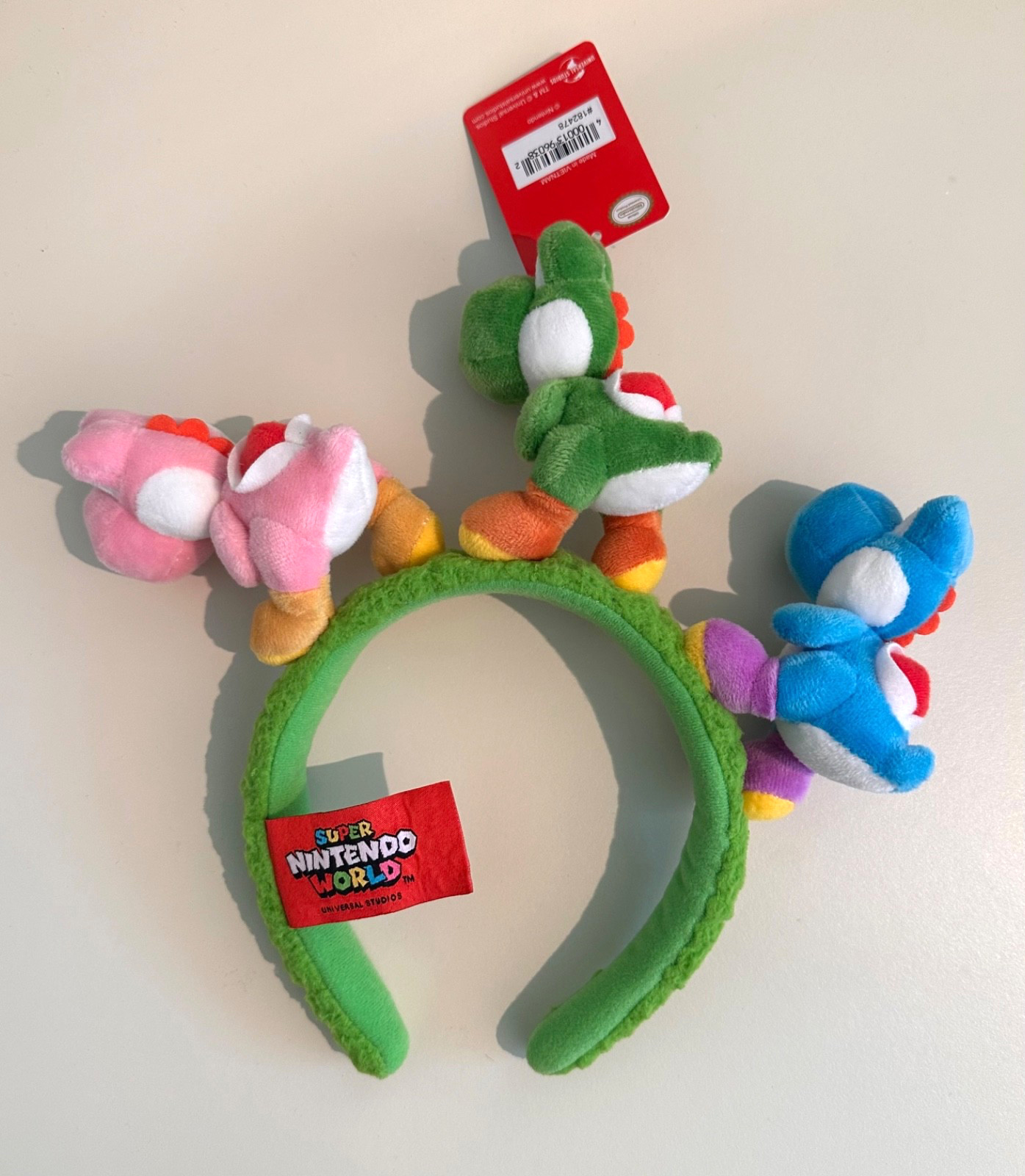 BNWT Universal Studios Epic Universe Super Nintendo World Yoshi Headband Pink