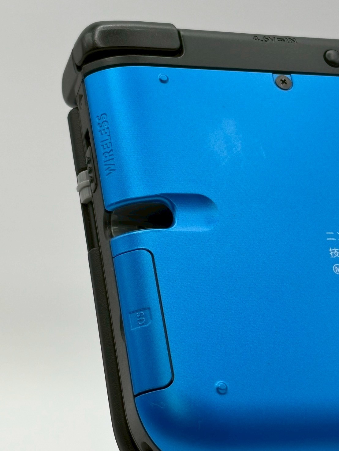Nintendo 3DS XL LL Metallic Blue Handheld Console Tested No Stylus 4GB SD
