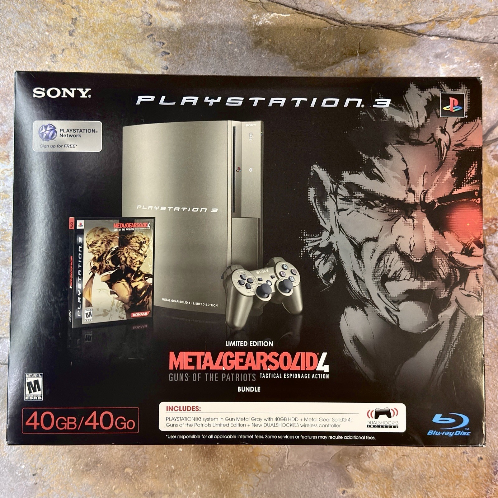 Sony PlayStation 3 PS3 Metal Gear Solid 4 Limited Edition Console *NTSC!! READ!*