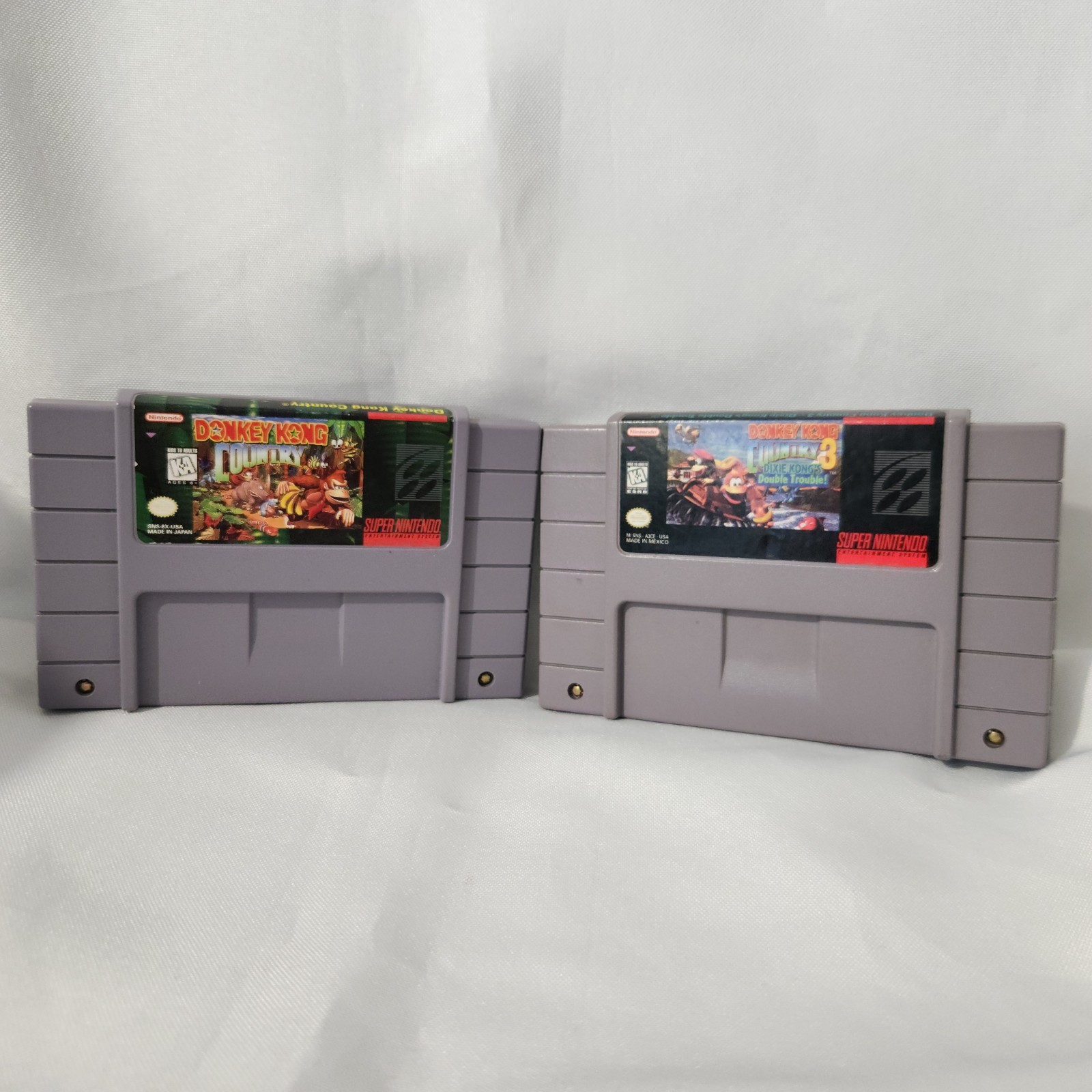 Donkey Kong Country Game Bundle SNES Authentic Tested