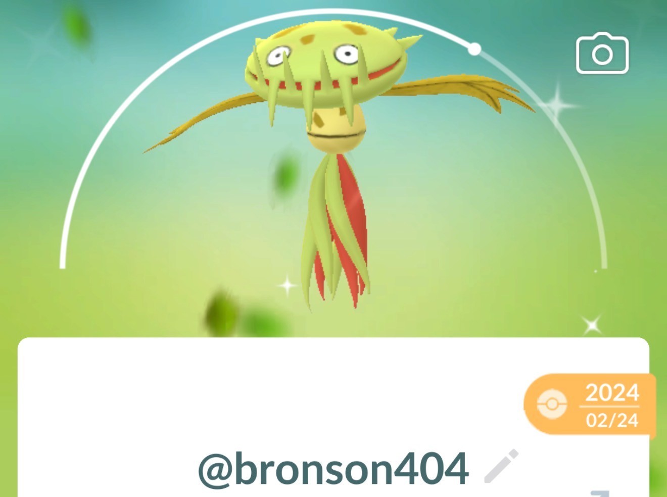 Pokemon Shiny Carnivine TR–ADE G0 Unregistered