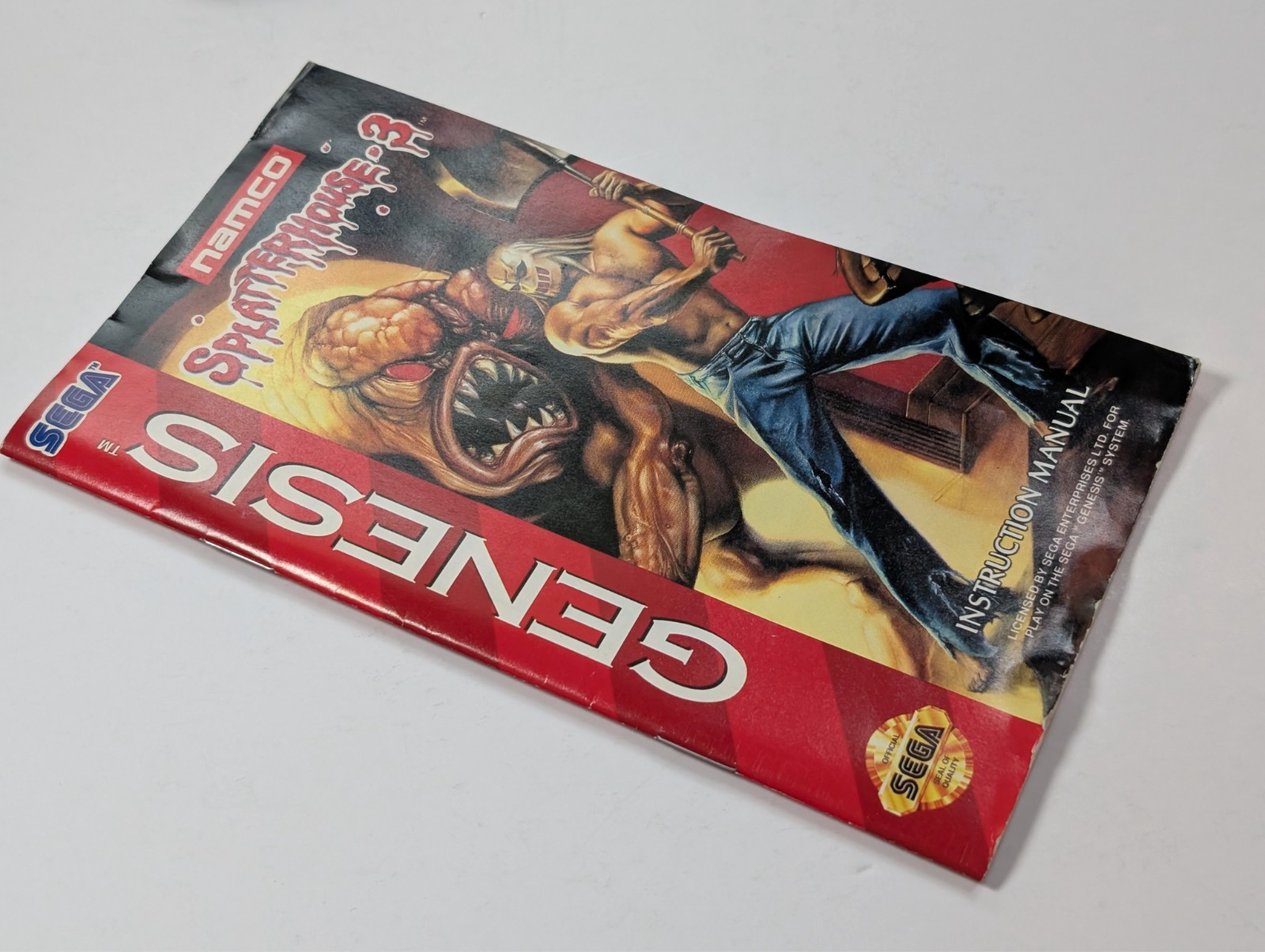 Splatterhouse 3 Sega Genesis in case authentic