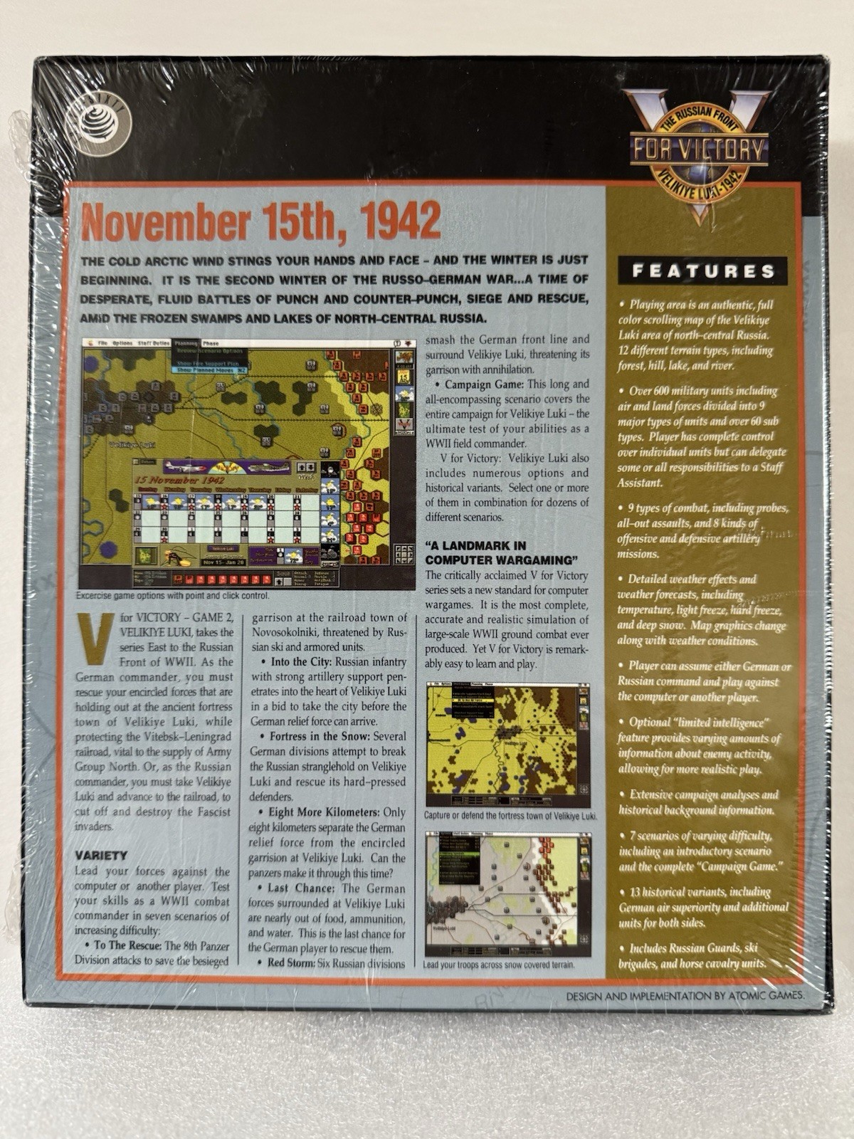 V for Victory: The Russian Front Velikiye Luki – 1942 PC Game [3.5in.] / NEW!!