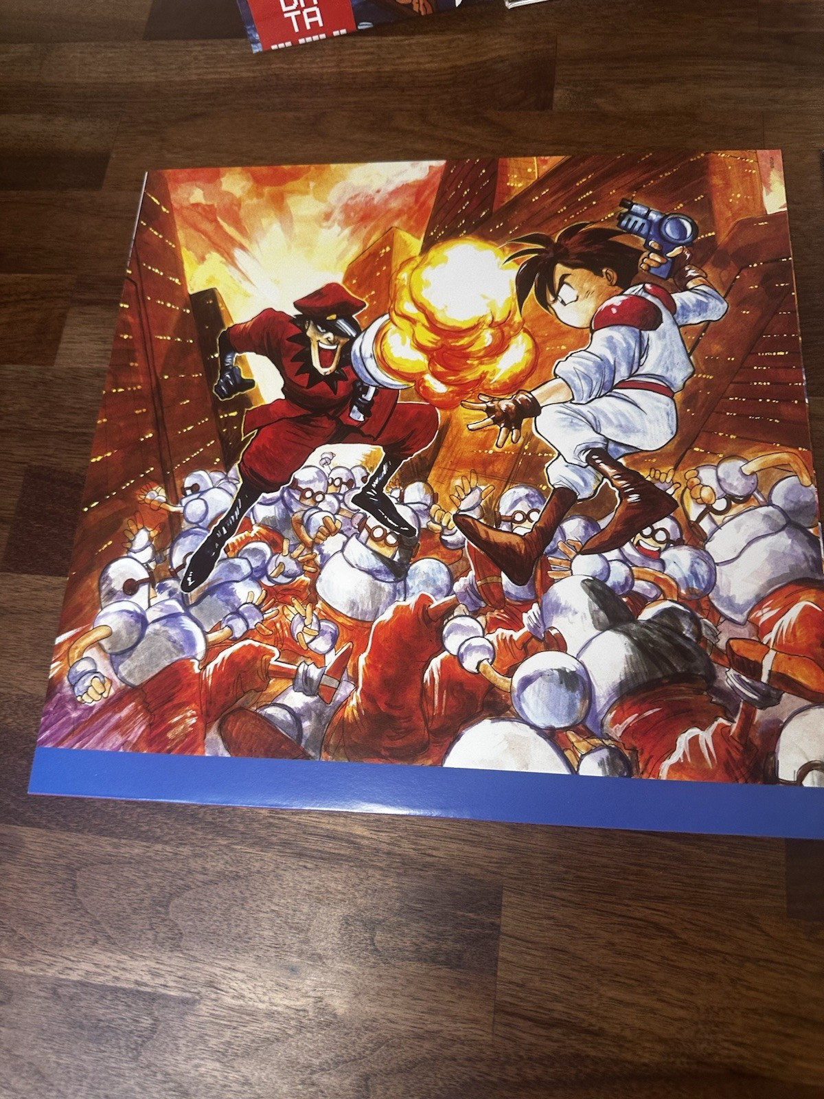 Gunstar Heroes OST Data Discs 011 Red Blue Split 2LP 45RPM In Shrink NM Sega