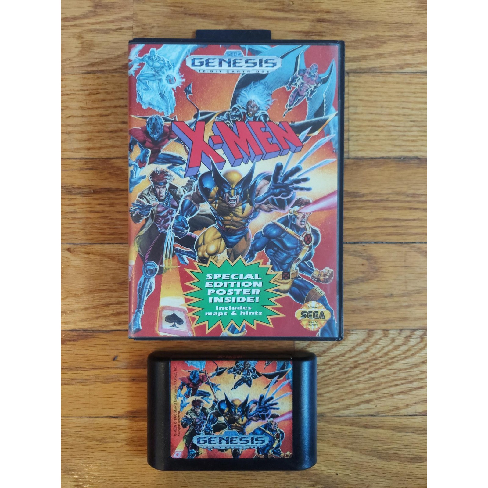 X-Men (No Manual) – Sega Genesis Complete Tested Authentic Marvel Action Game