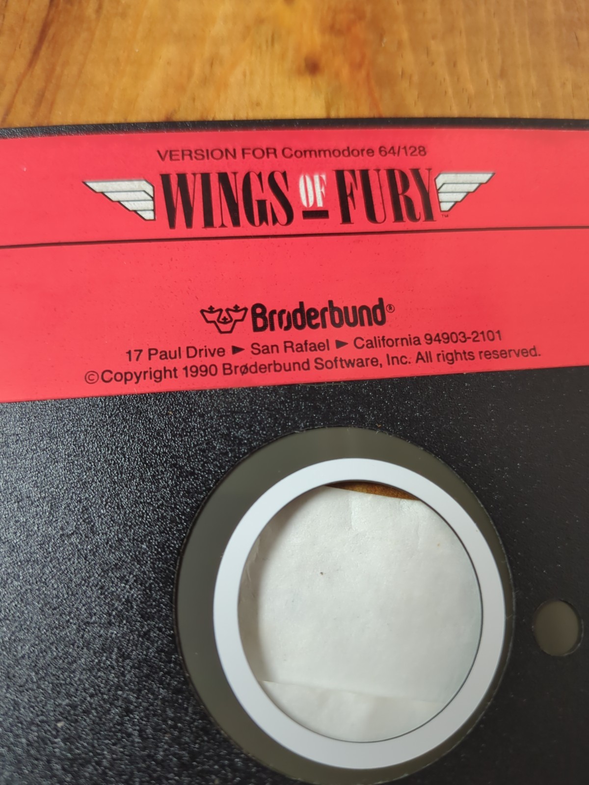 Wings Of Fury Commodore 64 Diskette 1990 Untested Broderbund