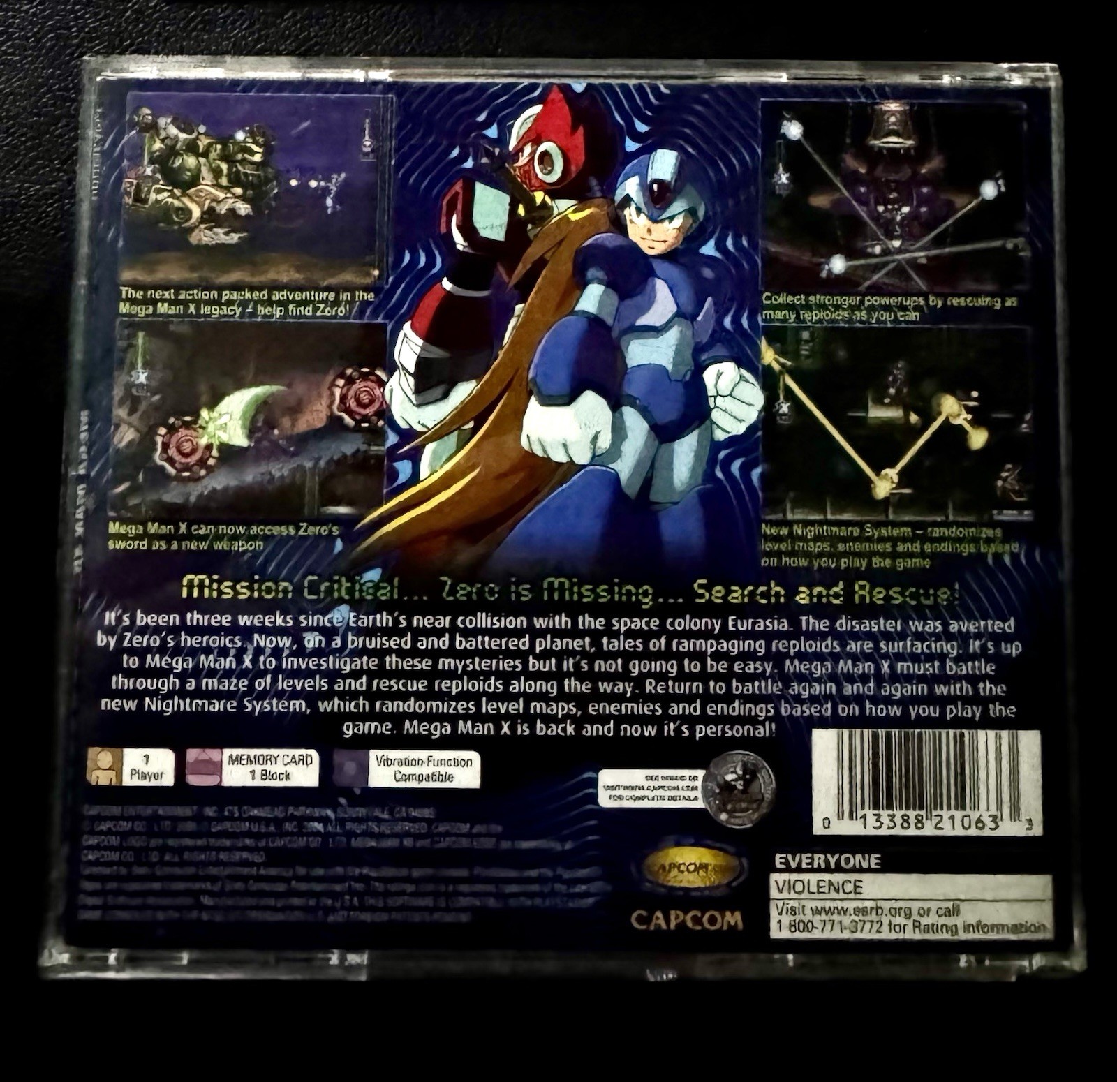 Sony PlayStation 1 PS1 Mega Man X6 Authentic Black Label Complete CIB