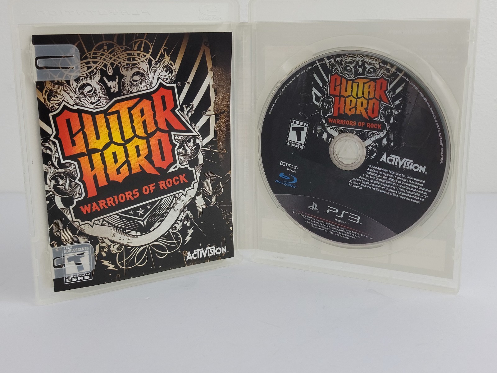 Guitar Hero Warriors of Rock PS3 Game (Sony PlayStation 3, 2010) CIB Tested VG