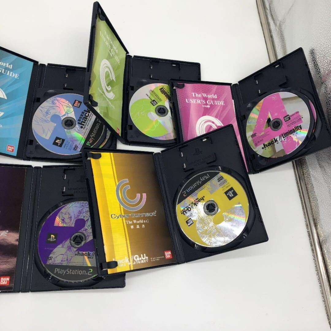 Lot 7 Dot hack .hack 1 2 3 4 & G.U. 1 2 3 set PS2 Playstation 2 Japanese Ver.