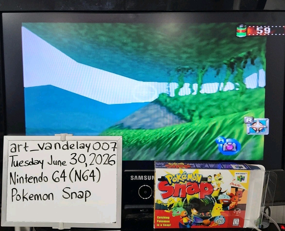 Pokemon Snap (N64, 2000) *VGC w/ Manual + Case Protector* Cleaned & Tested! READ