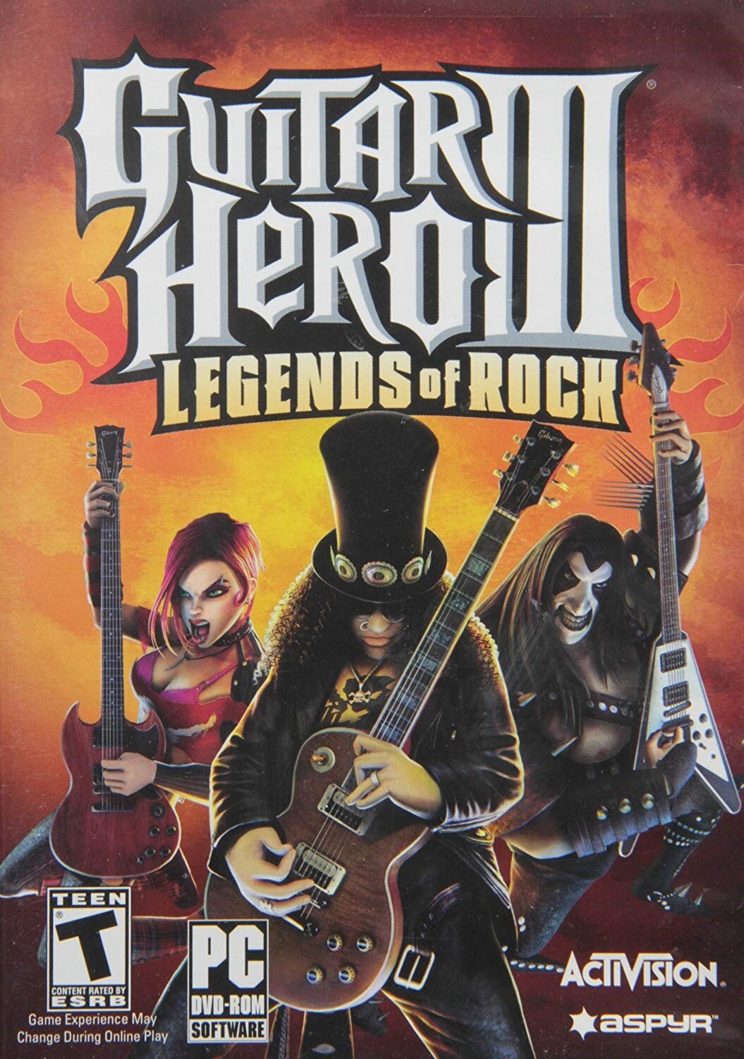 Guitar Hero 3 III: Legends of Rock Game Only for PC – Factory Sealed
