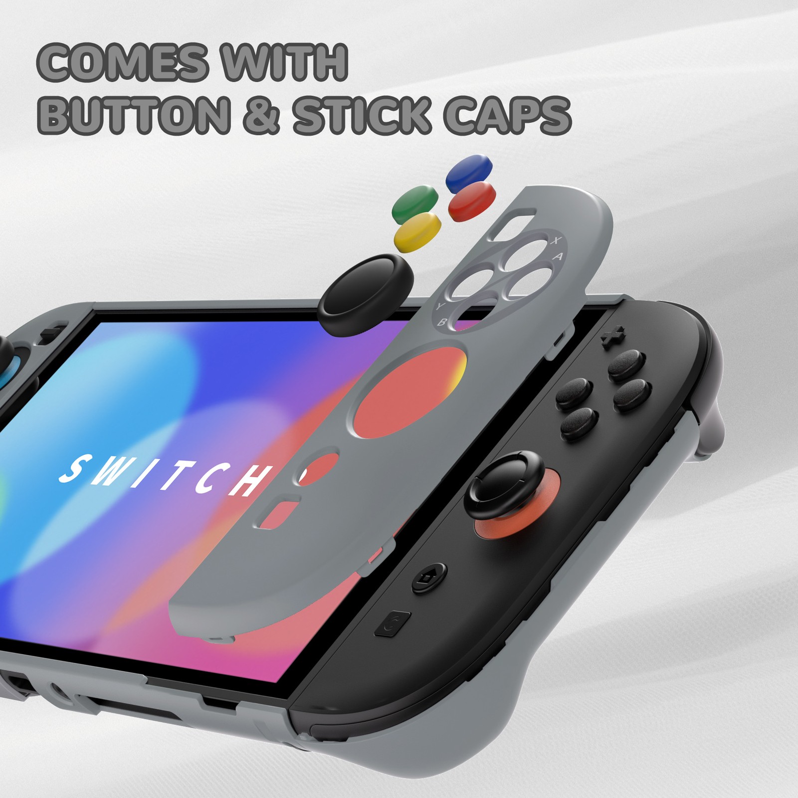 PlayVital Protective Case for Nintendo Switch 2 Dockable Hard Shell Split Cover