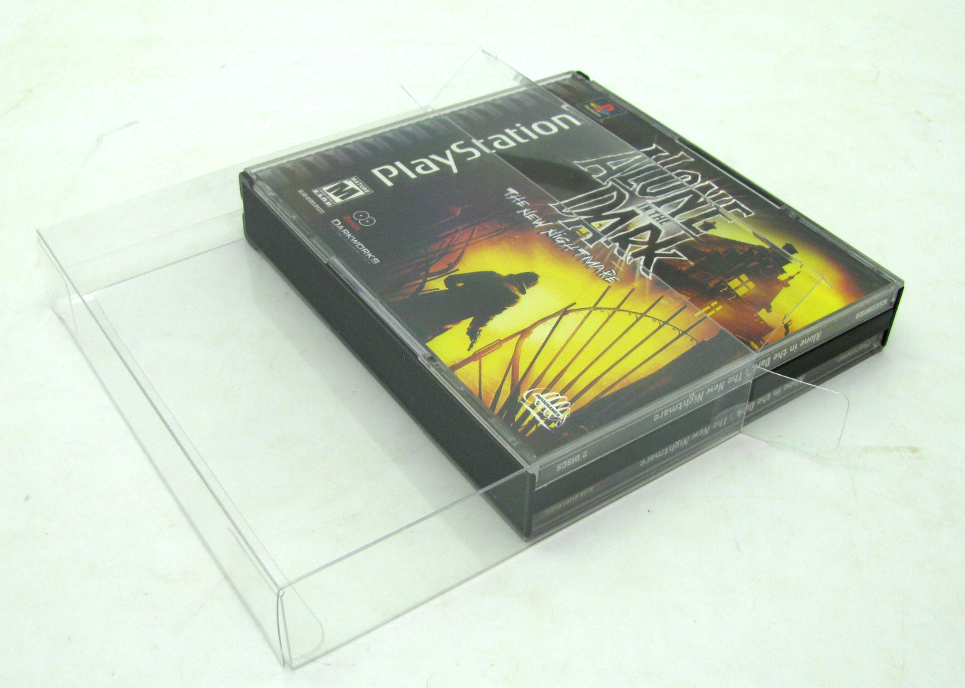 10x Box Protectors For PLAYSTATION ONE Double PS1 Games Music Double CD Jewel