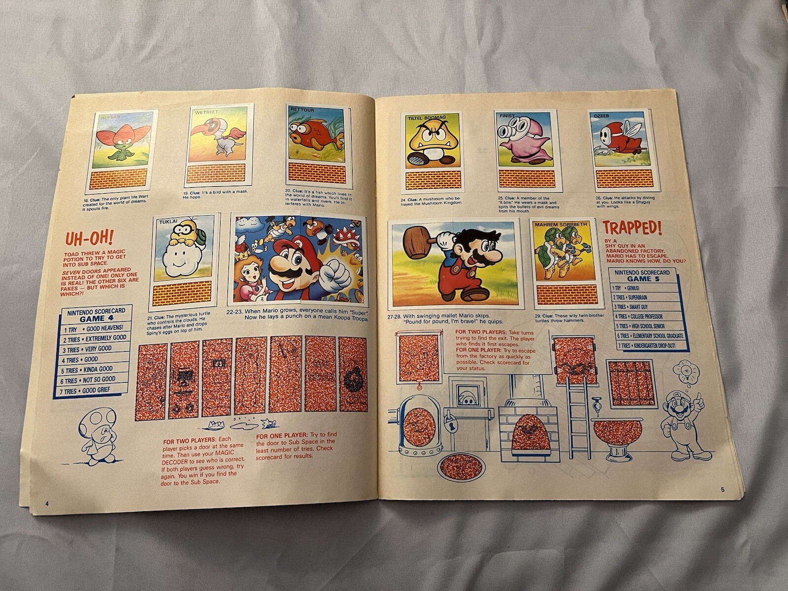 1989 Nintendo Sticker Box and Album Book – Diamond Complete Mario Link Zelda￼