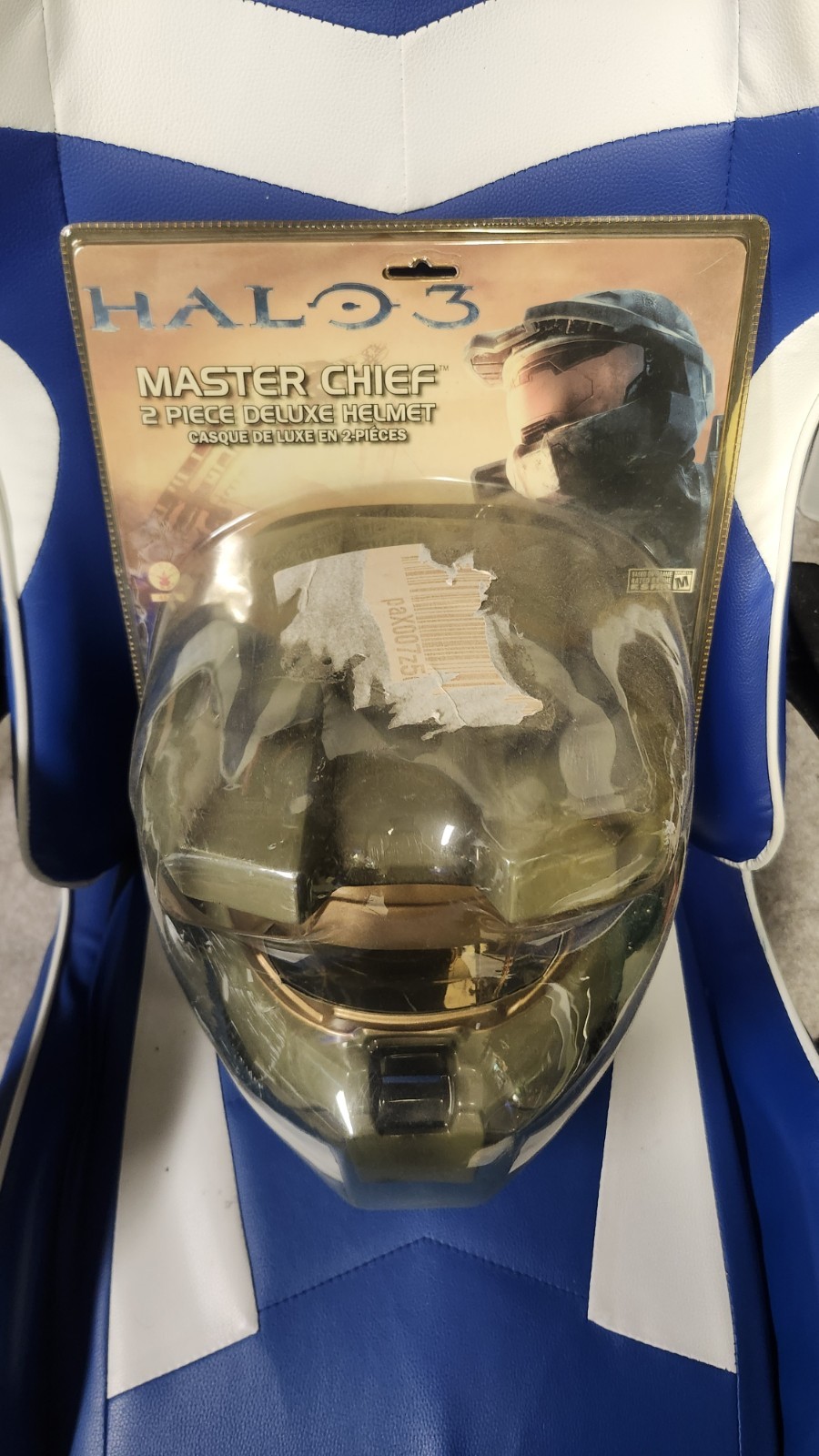 Halo 3 Master Chief 2 Piece Deluxe Helmet SUPER Rare Sealed Collectible 2008