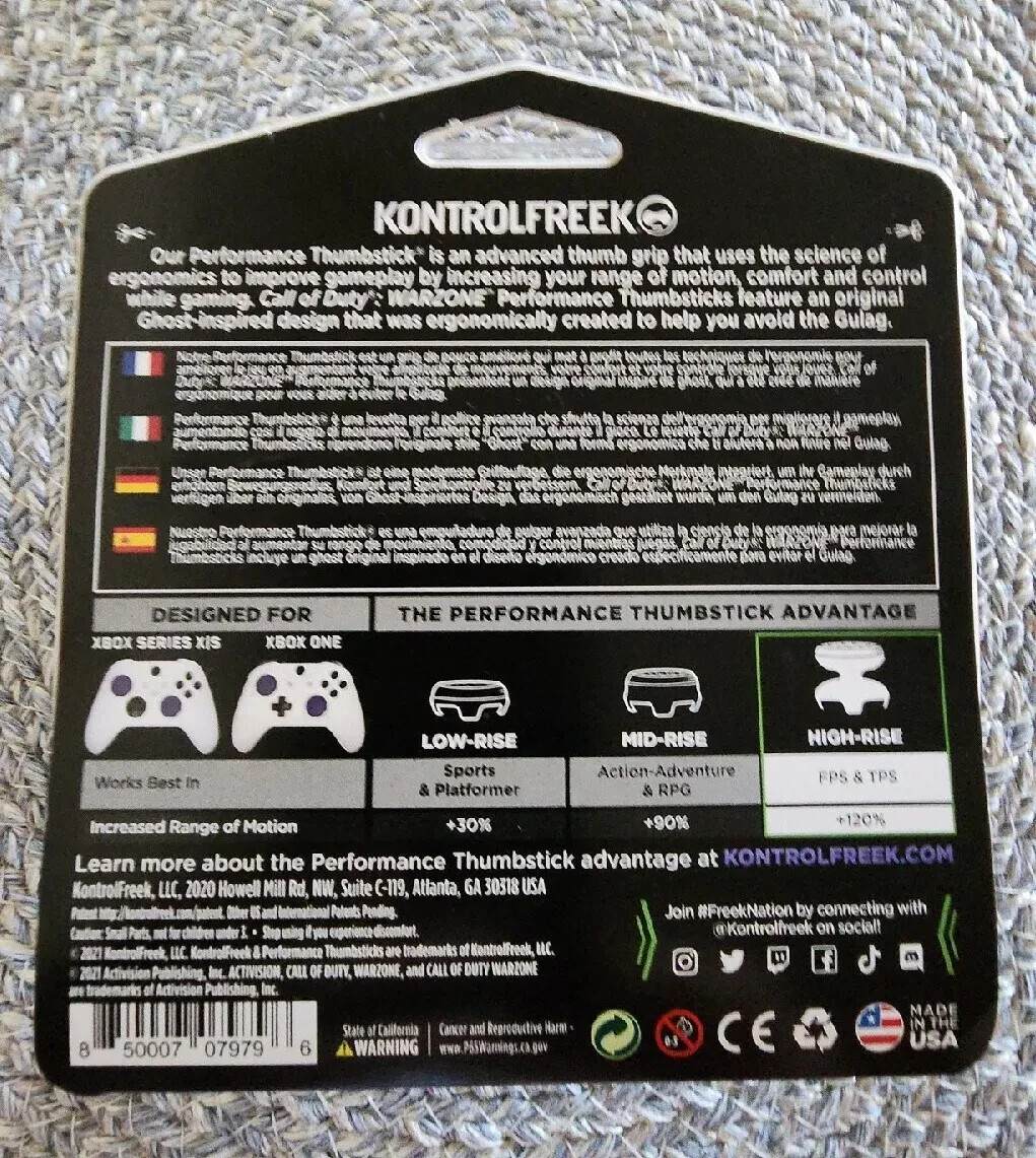 Call of Duty: WARZONE KontrolFreek GHOST Thumbstick Xbox Series X/S – NEW