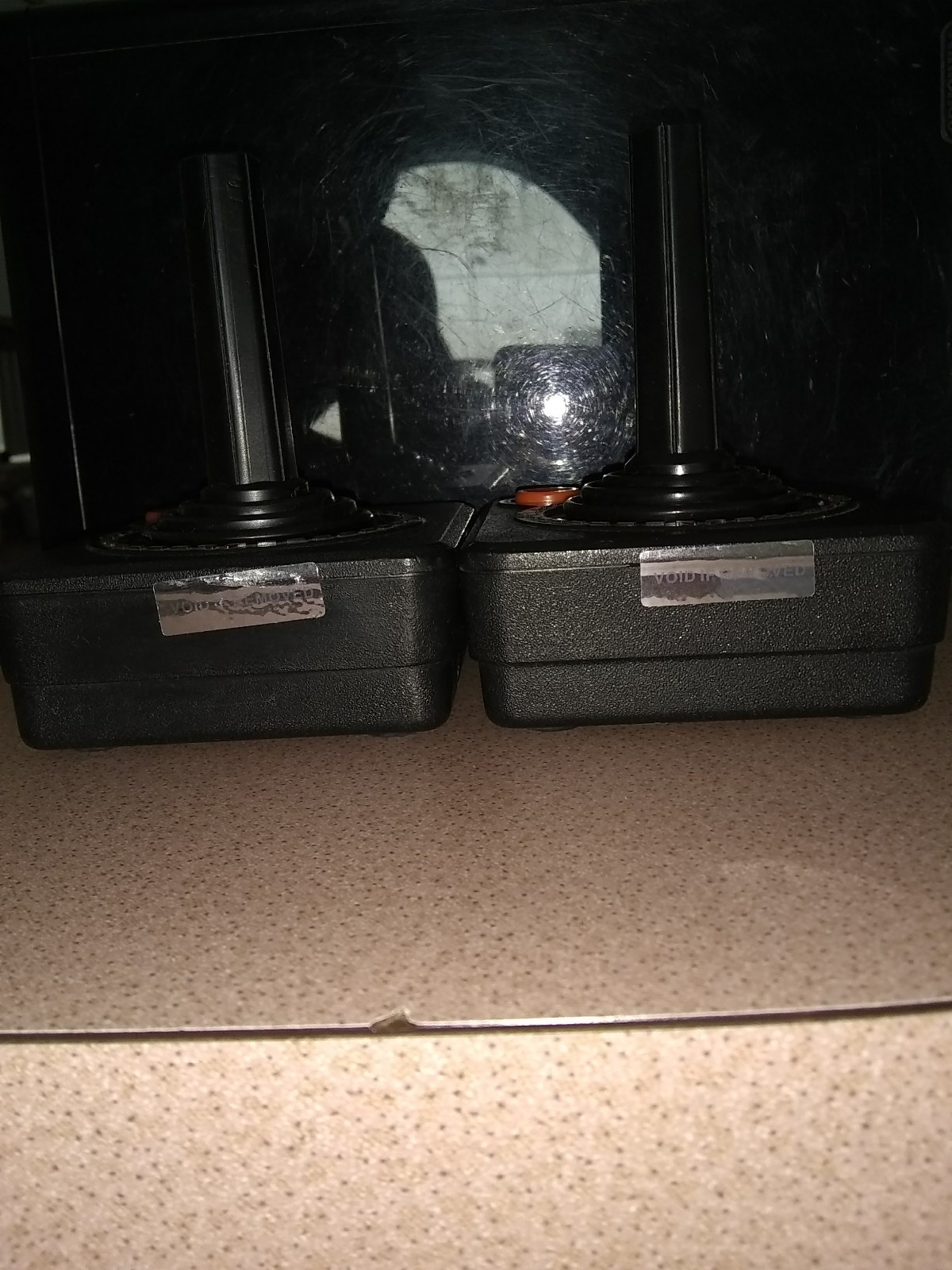 OEM Official Atari 2600 HEAVY SIXER Joystick Controller Lot Of 2 Work Perfectly