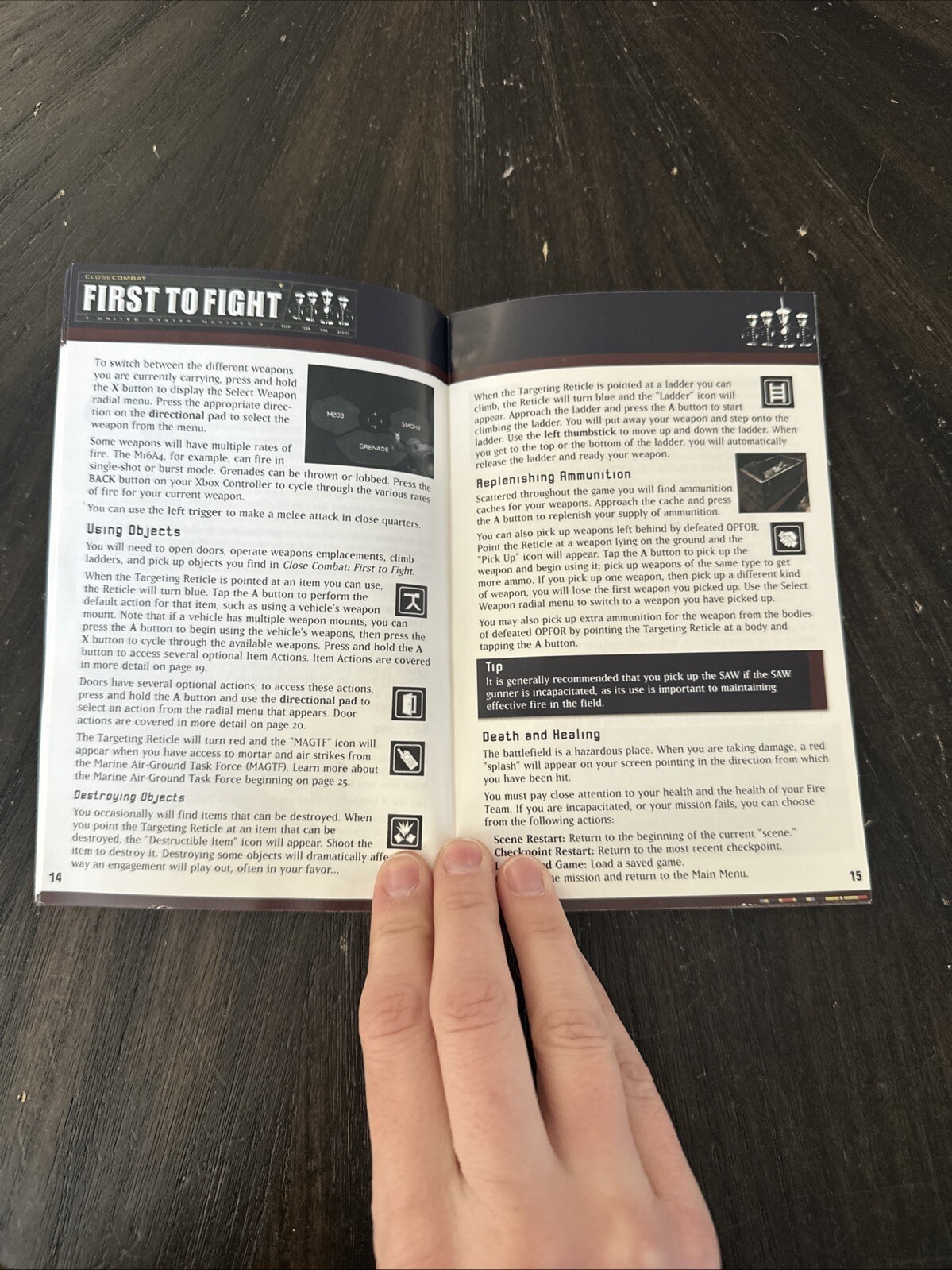 XBOX Manual Only First To Fight