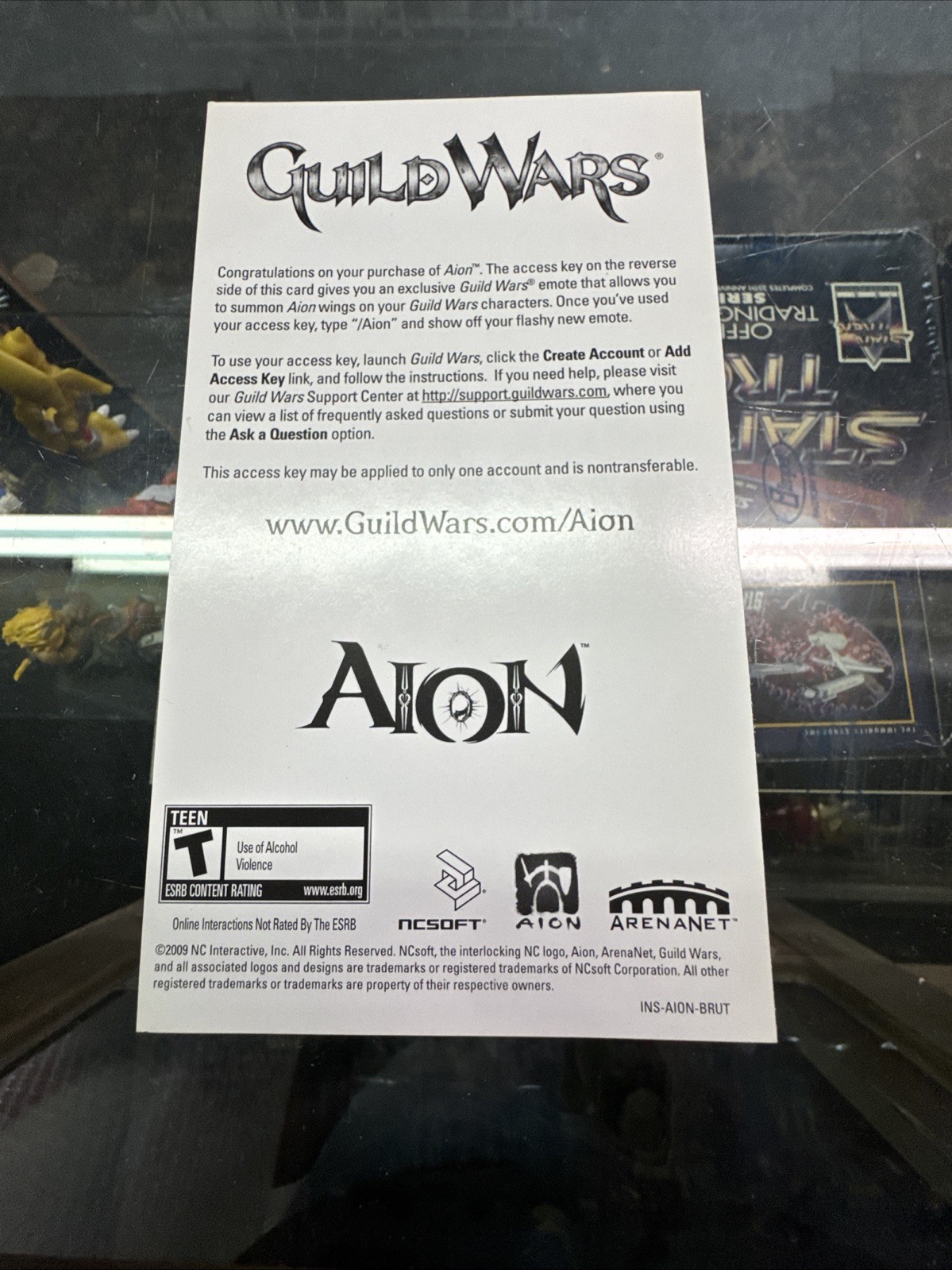 Aion Limited Edition Steel Case (PC, 2009) CIB, Manual, Extras