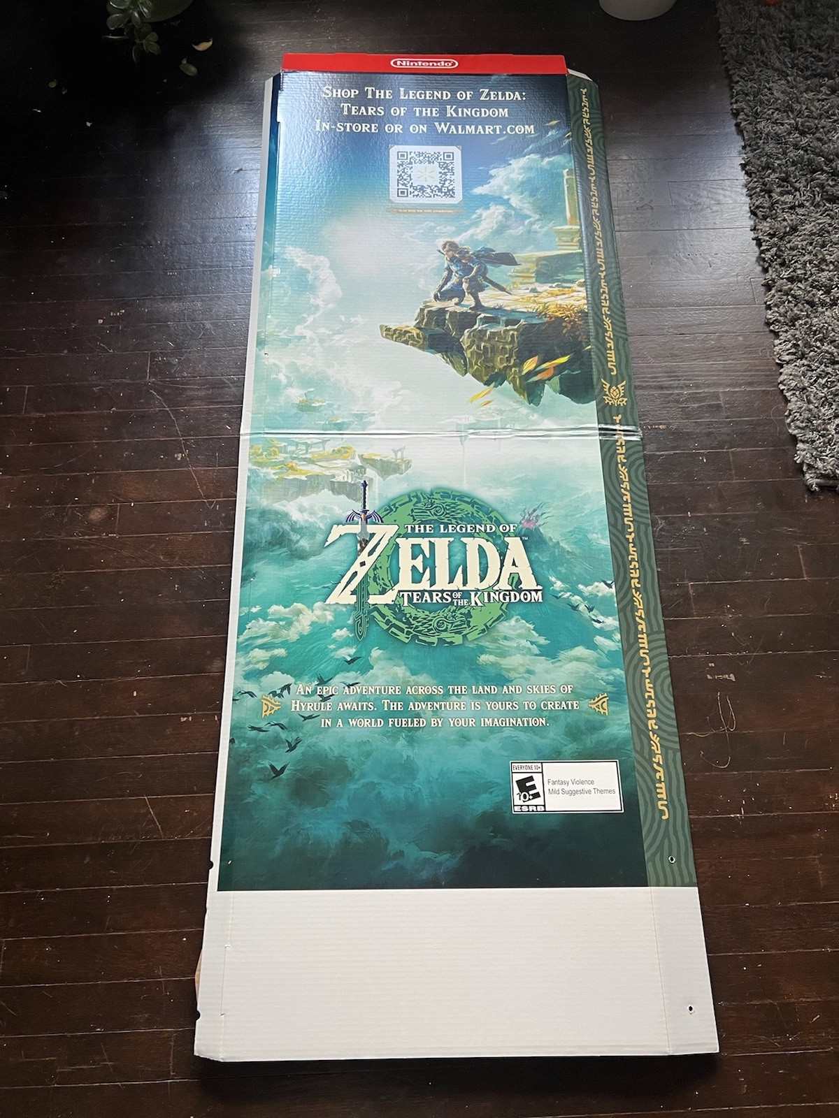 Nintendo Switch Zelda Tears of the Kingdom 5FT Display Retail Standee