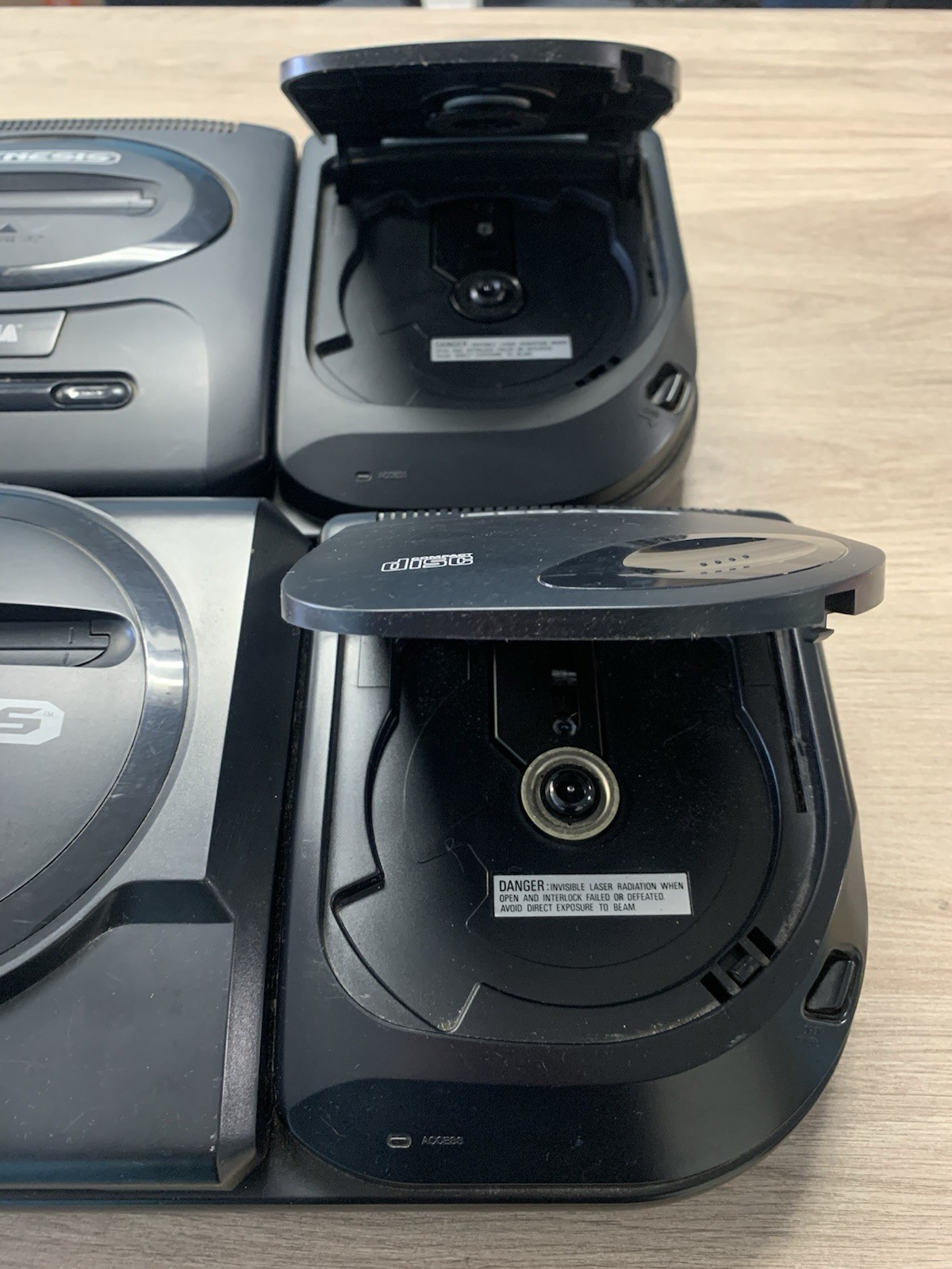 Sega CD Video Game System Lot Of 2 Broken Consoles – Genesis Consoles Work