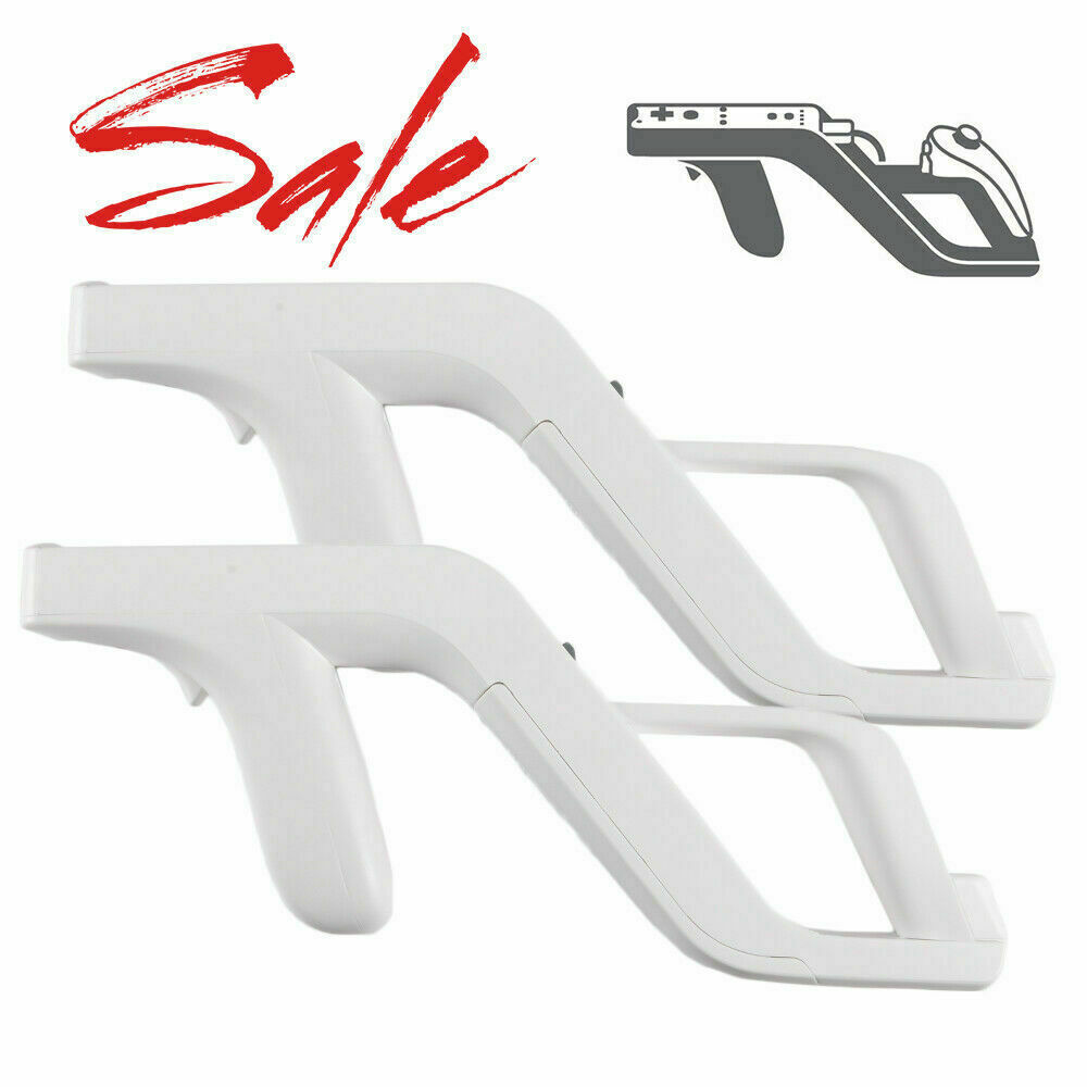 2PCS Zapper Gun for Nintendo Wii Remote Wiimote Controller New