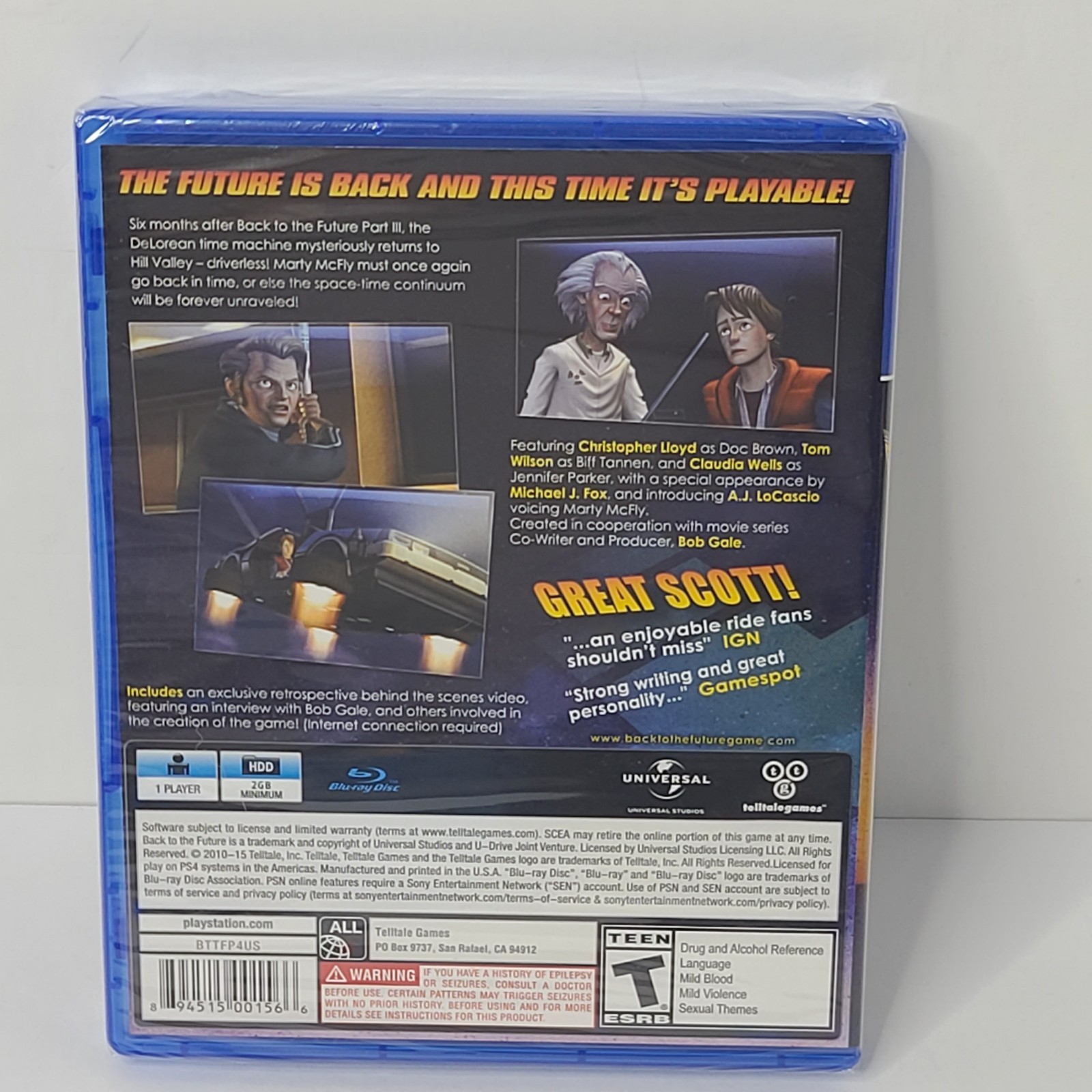 Back to the Future: The Game – 30th Anniversary Edition (PS4) Sealed READ