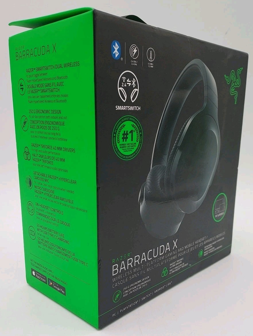 RAZER BARRACUDA X WIRELESS MULTI-PLATFORM GAMING AND MOBILE HEADSET (I1-A5)