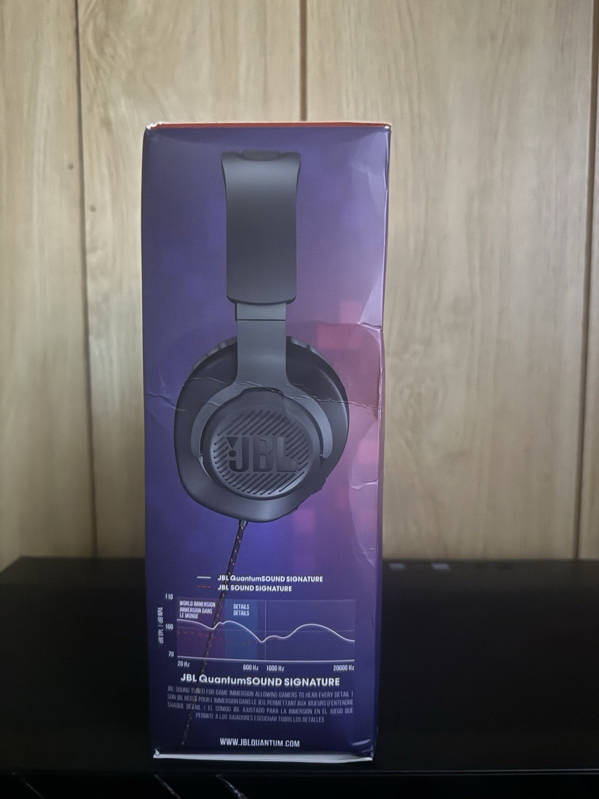 JBL Quantum 100 Over-Ear Gaming Headset 3.5mm Jack Boom Mic Black New