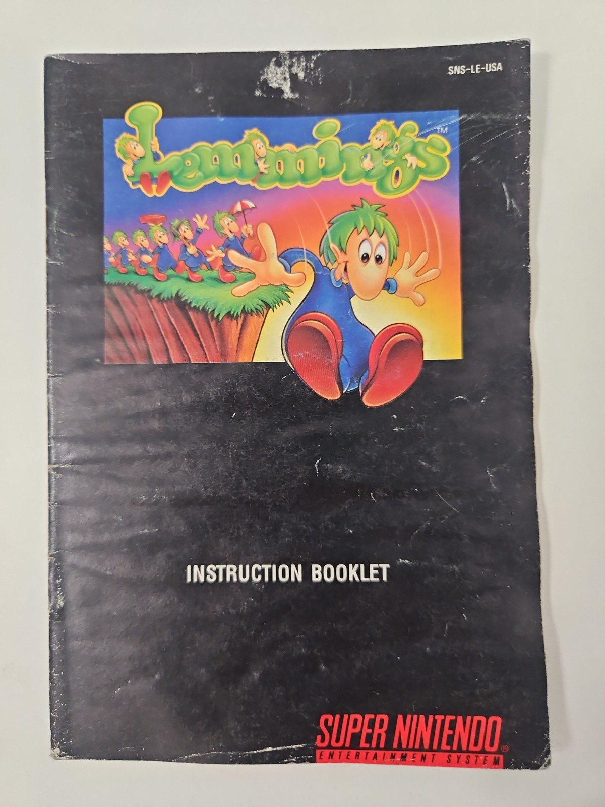 Lemmings Instruction Manual Only Super Nintendo SNES