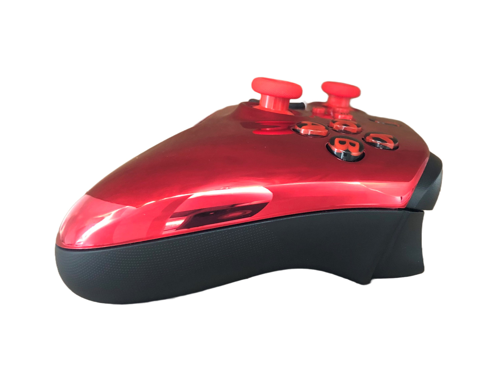 Custom Microsoft Xbox Series X Controller – Glossy Chrome Red