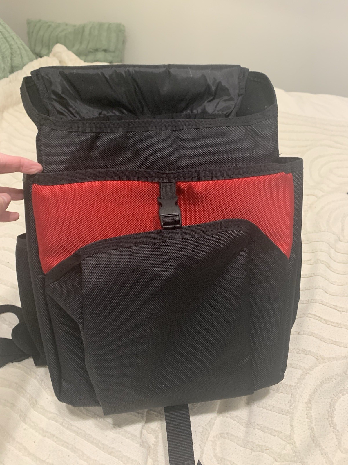 Sony PlayStation PS3 Backpack Padded Travel Carry Case Black/Red