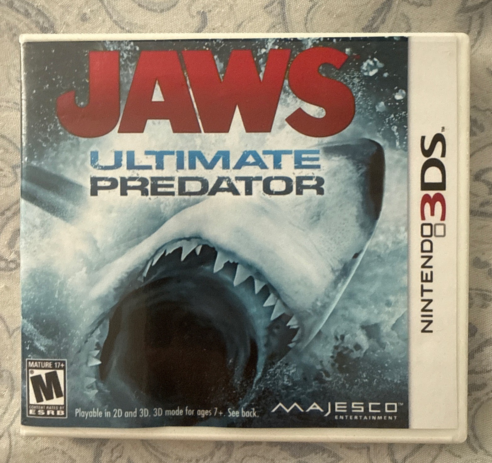 Jaws: Ultimate Predator (Nintendo 3DS, 2011) Tested / No Manual